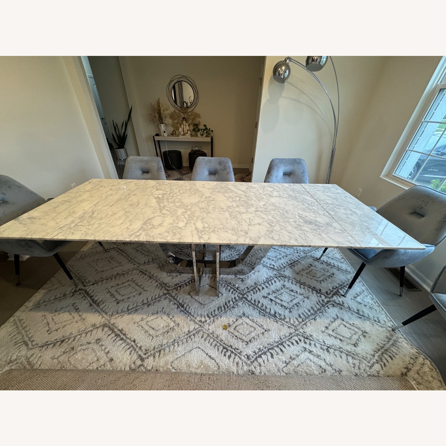 Wayfair Elegant Marble Dining Table Set - image-6