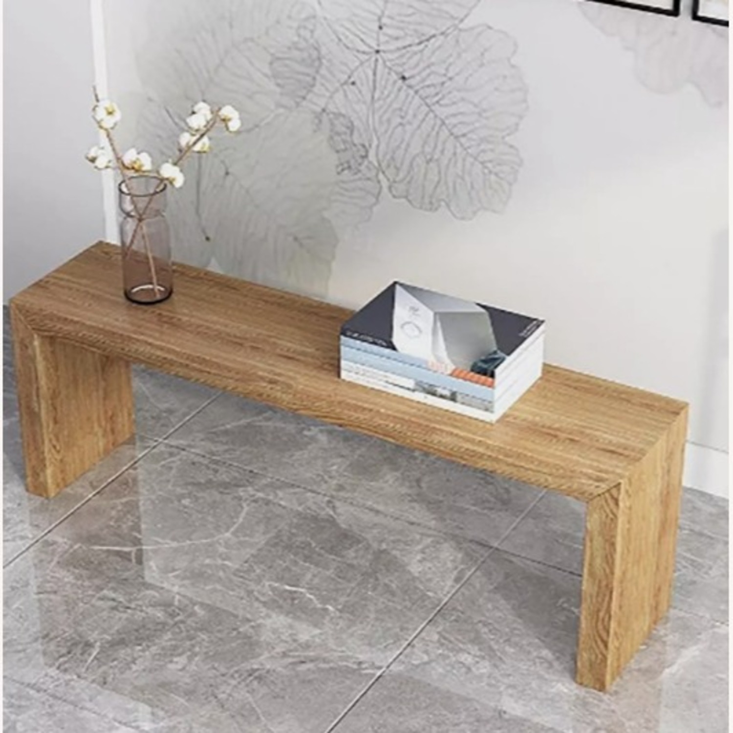 Modern Minimalist Solid Wood Entry Bench    - image-2