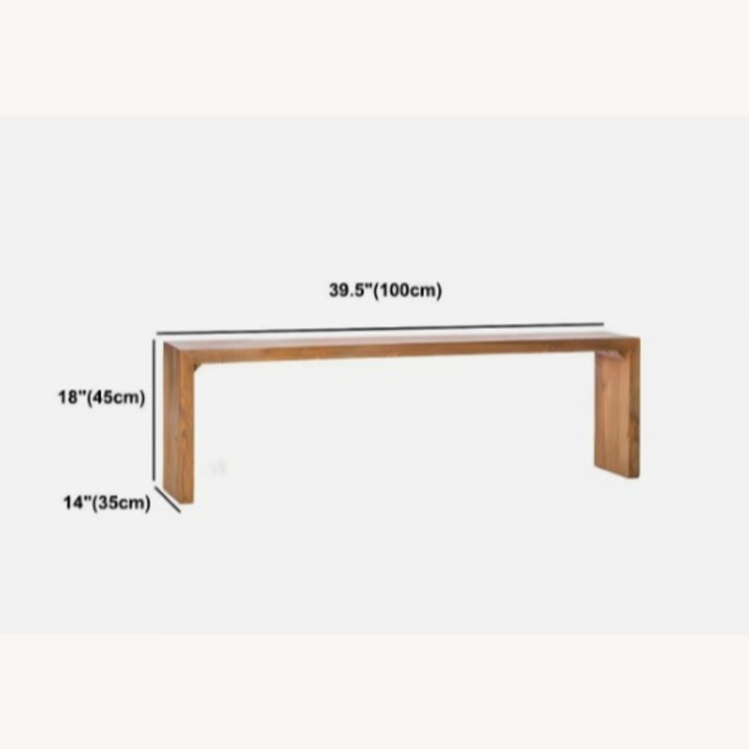 Modern Minimalist Solid Wood Entry Bench    - image-5