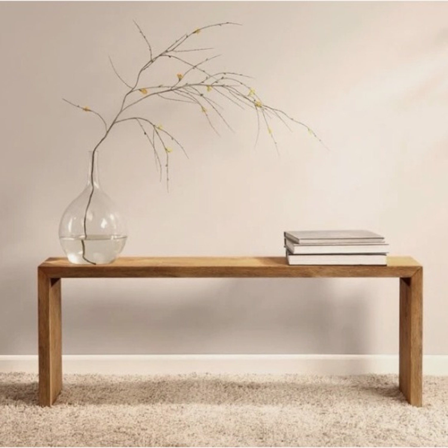 Modern Minimalist Solid Wood Entry Bench    - image-7