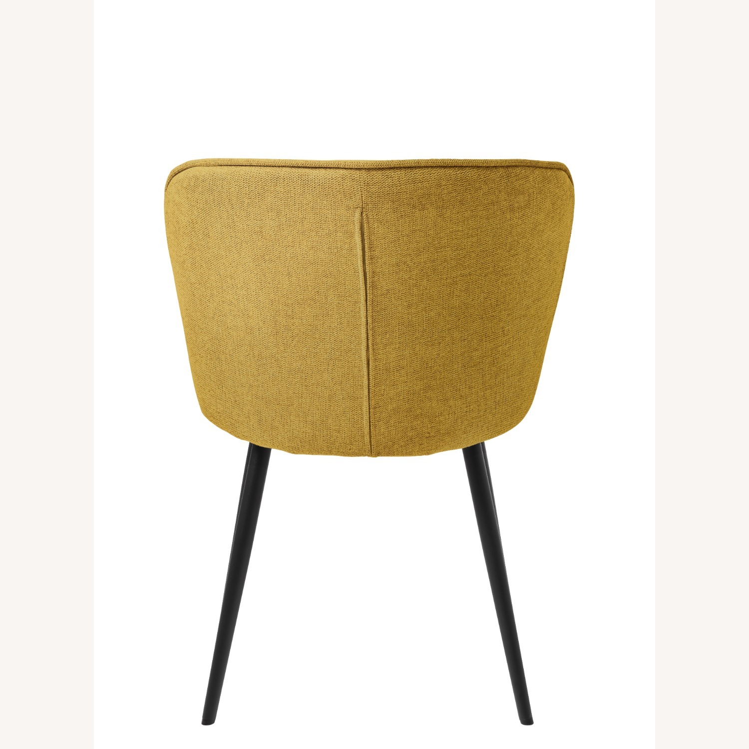 Pair of Dining Chairs with Steel Legs in Mustard - image-5