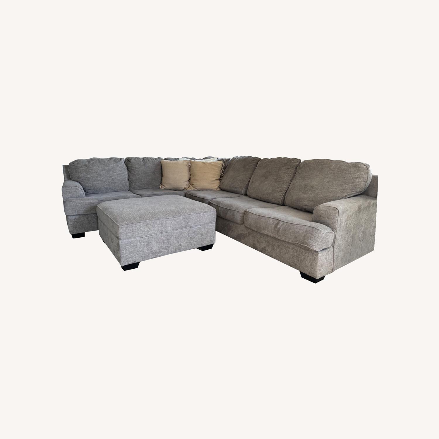 Ashley Furniture Sectional with Ottoman - image-0