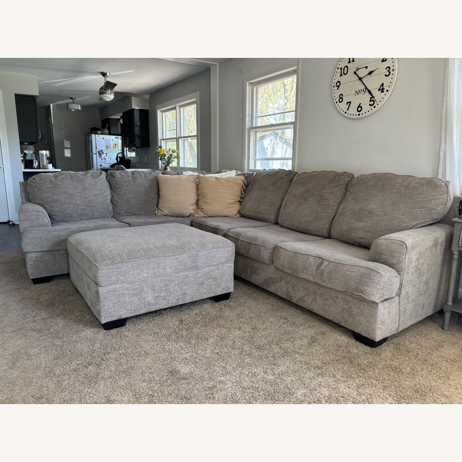 Ashley Furniture Sectional with Ottoman - image-1