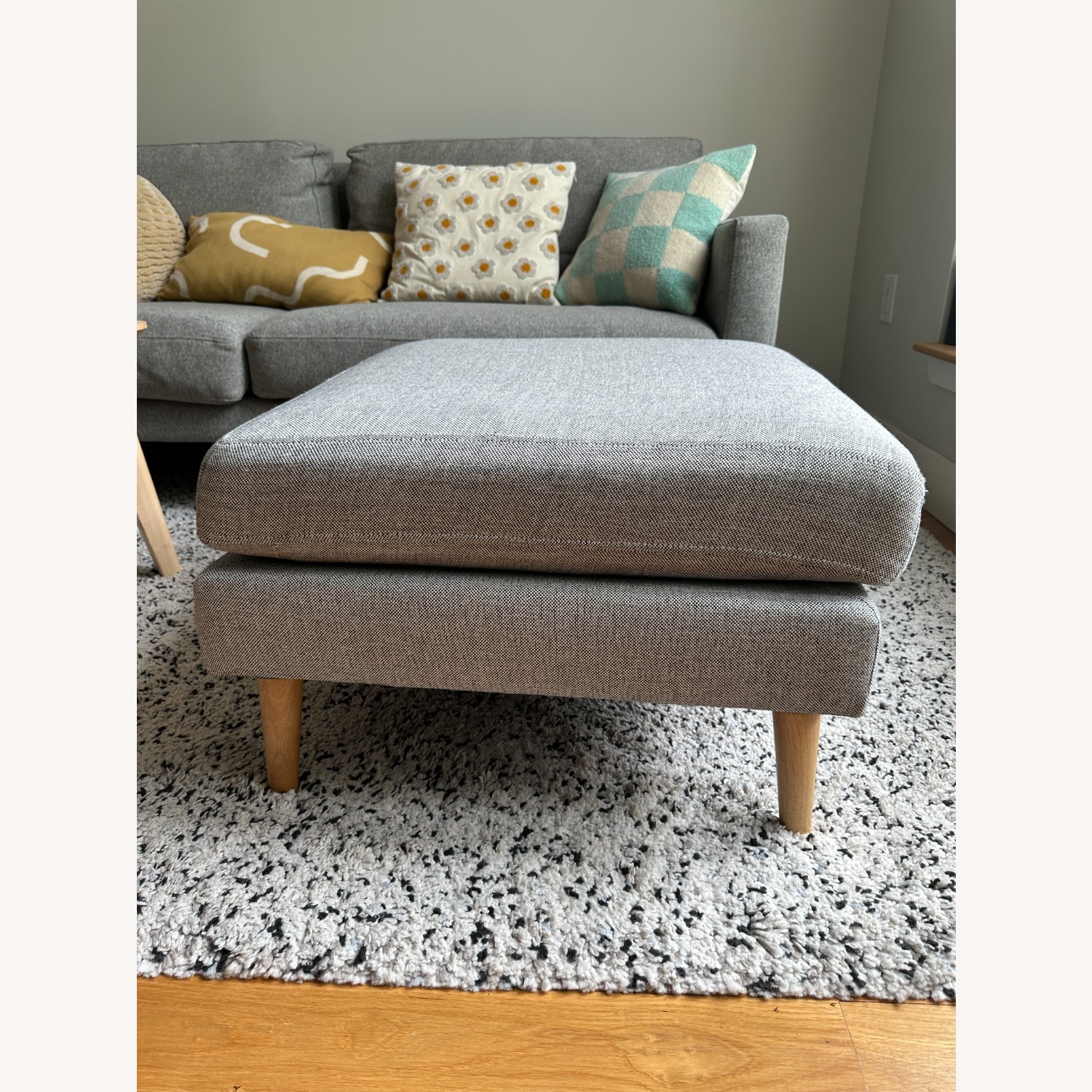 Burrow Gray Nomad Ottoman - image-5