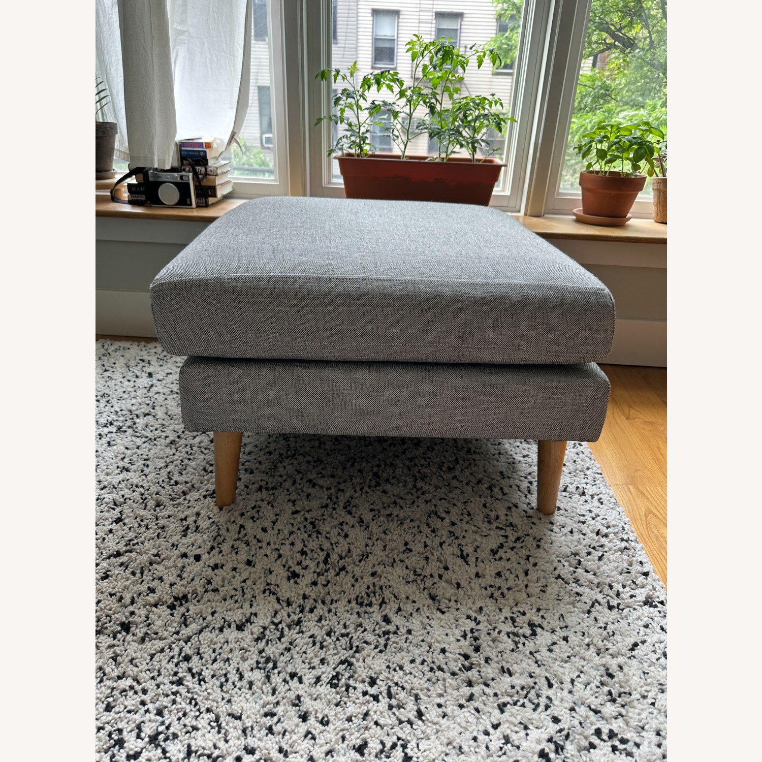 Burrow Gray Nomad Ottoman - image-7