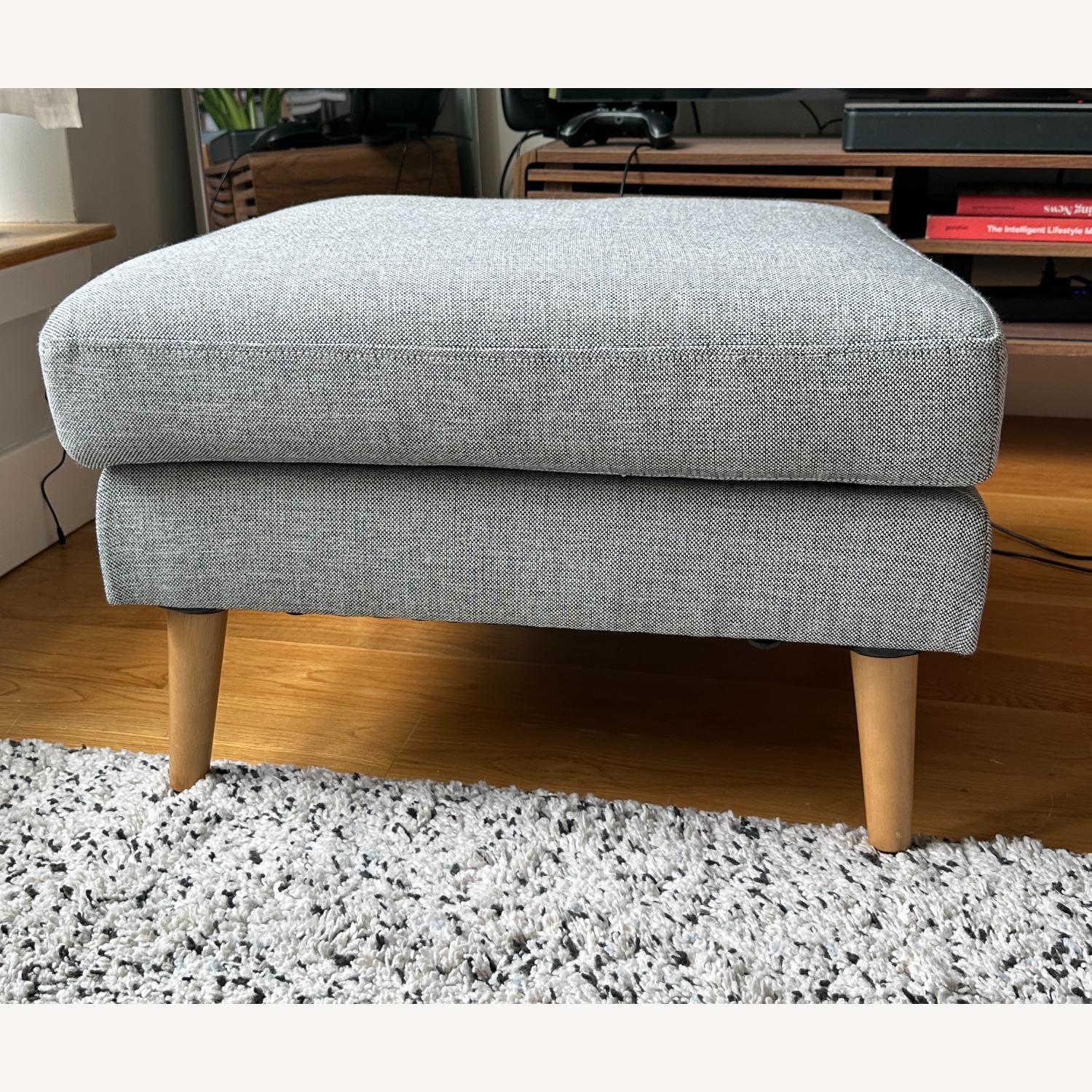 Burrow Gray Nomad Ottoman - image-8