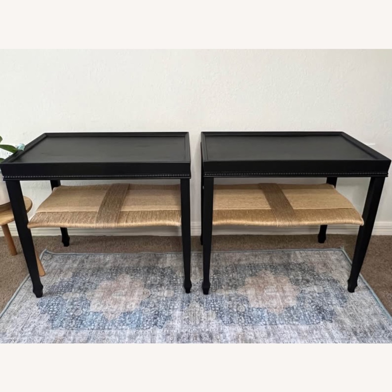 Boho Chic Black Side Tables - image-0