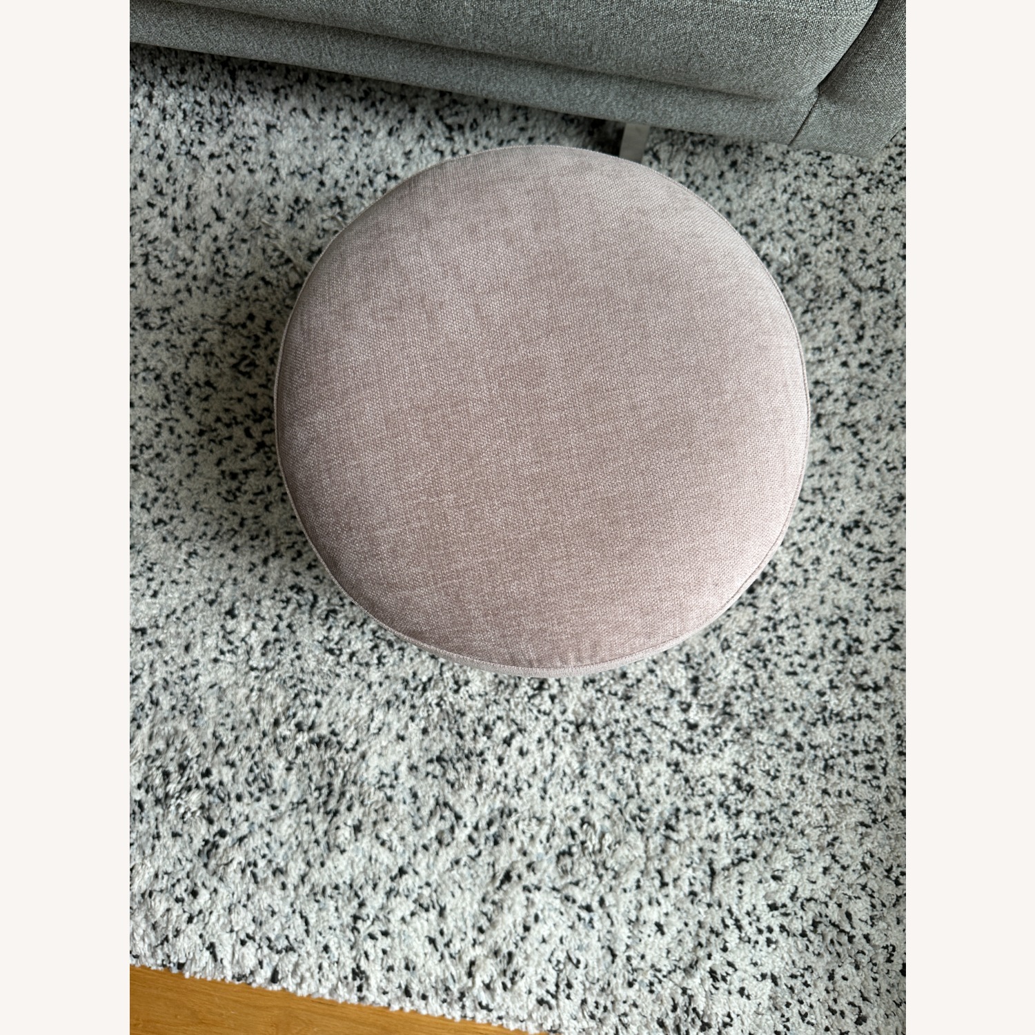 West Elm Auburn Ottoman in Dusty Rose Pink - image-3