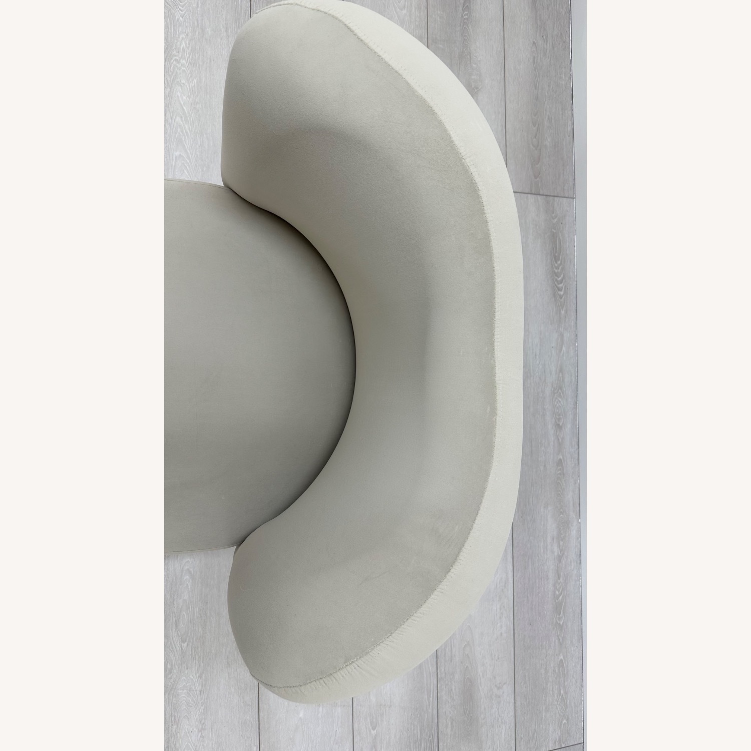 Nordic Fabric Solid Wood Bubble Lazy Sofa Chair - image-4