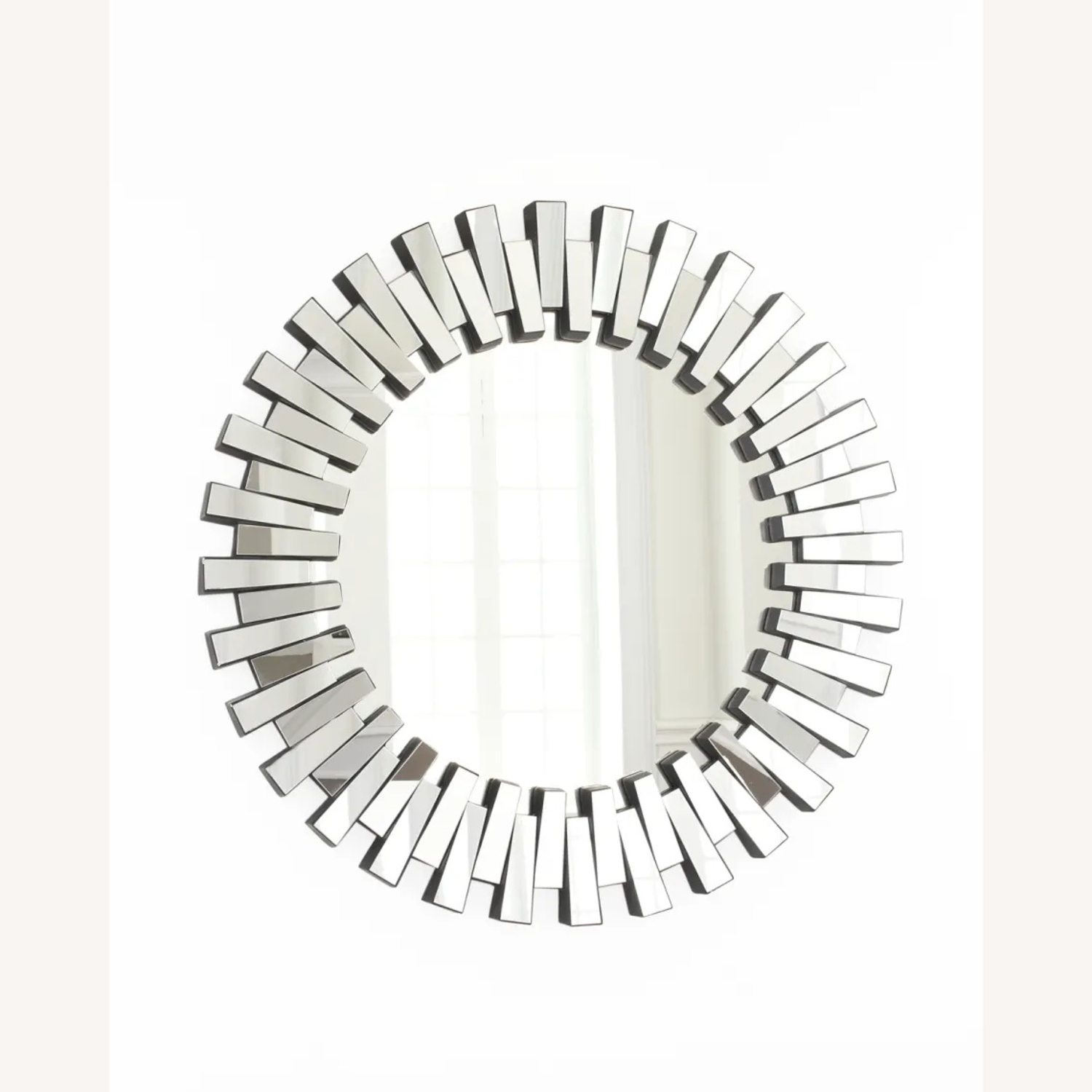 Horchow Gold/Silver Large Sunburst Mirror - image-4