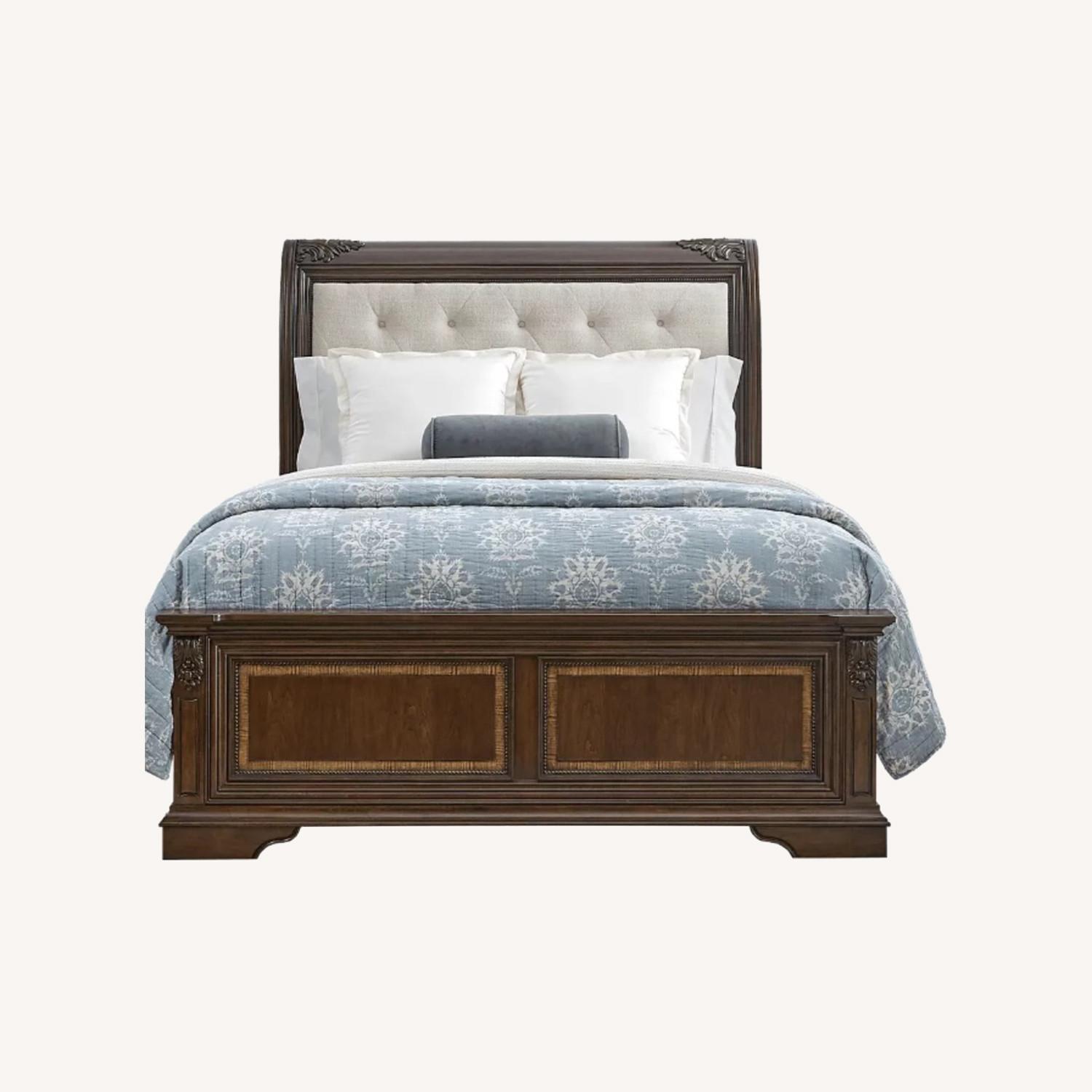 Rooms To Go King Sized Bed & Headboard - image-0