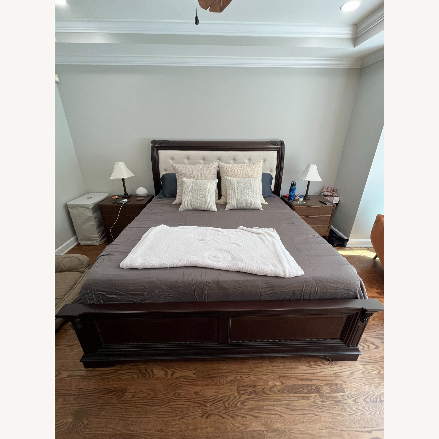 Rooms To Go King Sized Bed & Headboard - image-2