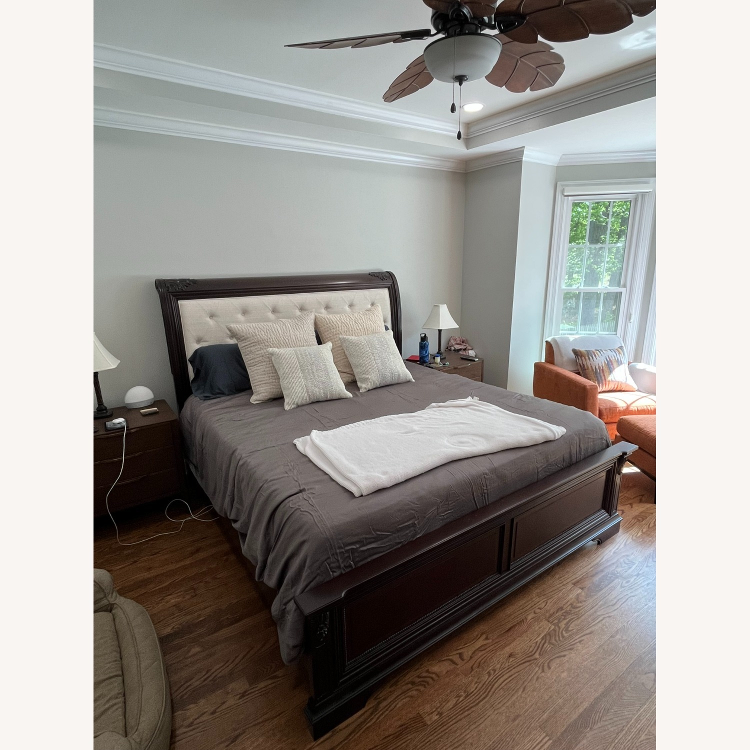 Rooms To Go King Sized Bed & Headboard - image-1