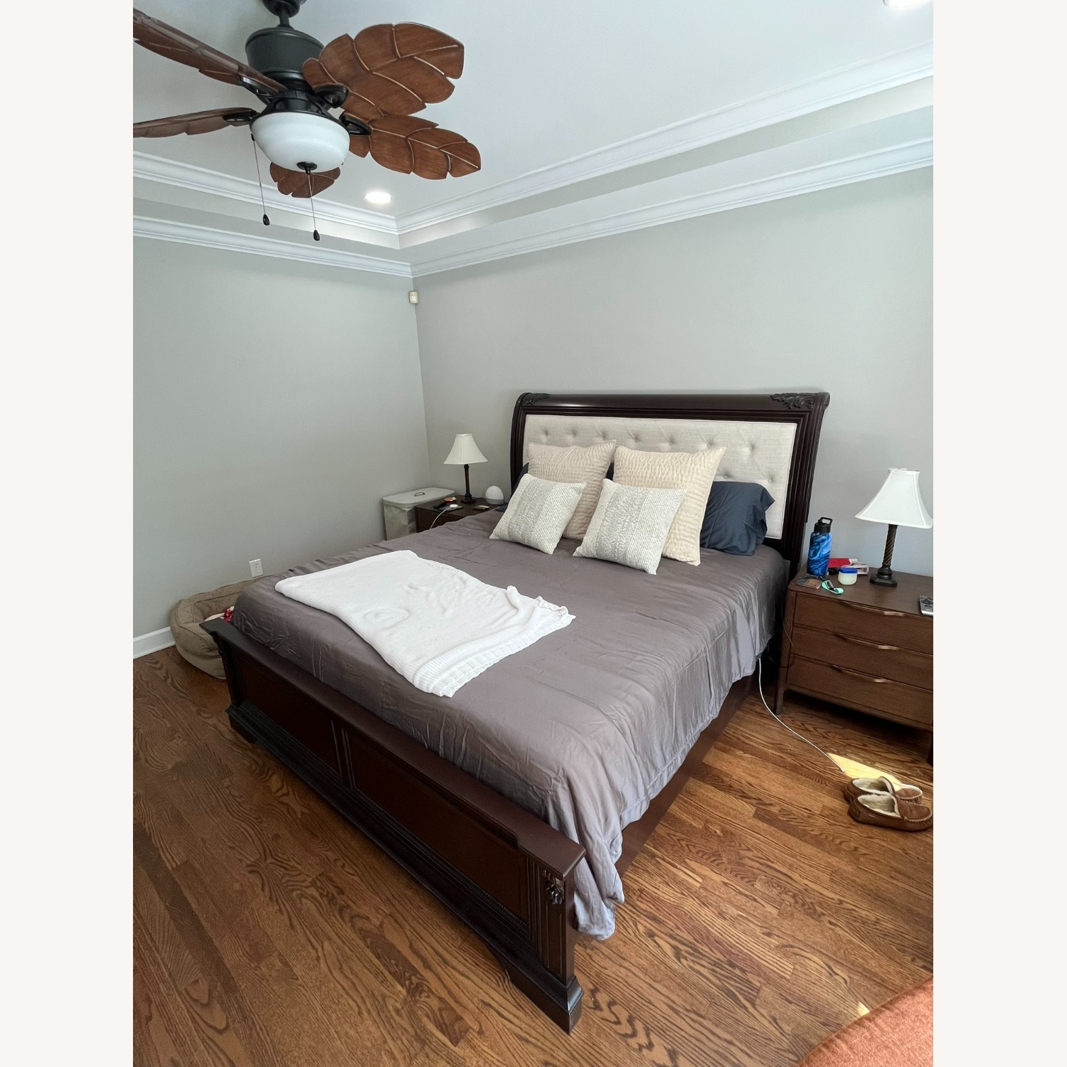 Rooms To Go King Sized Bed & Headboard - image-3