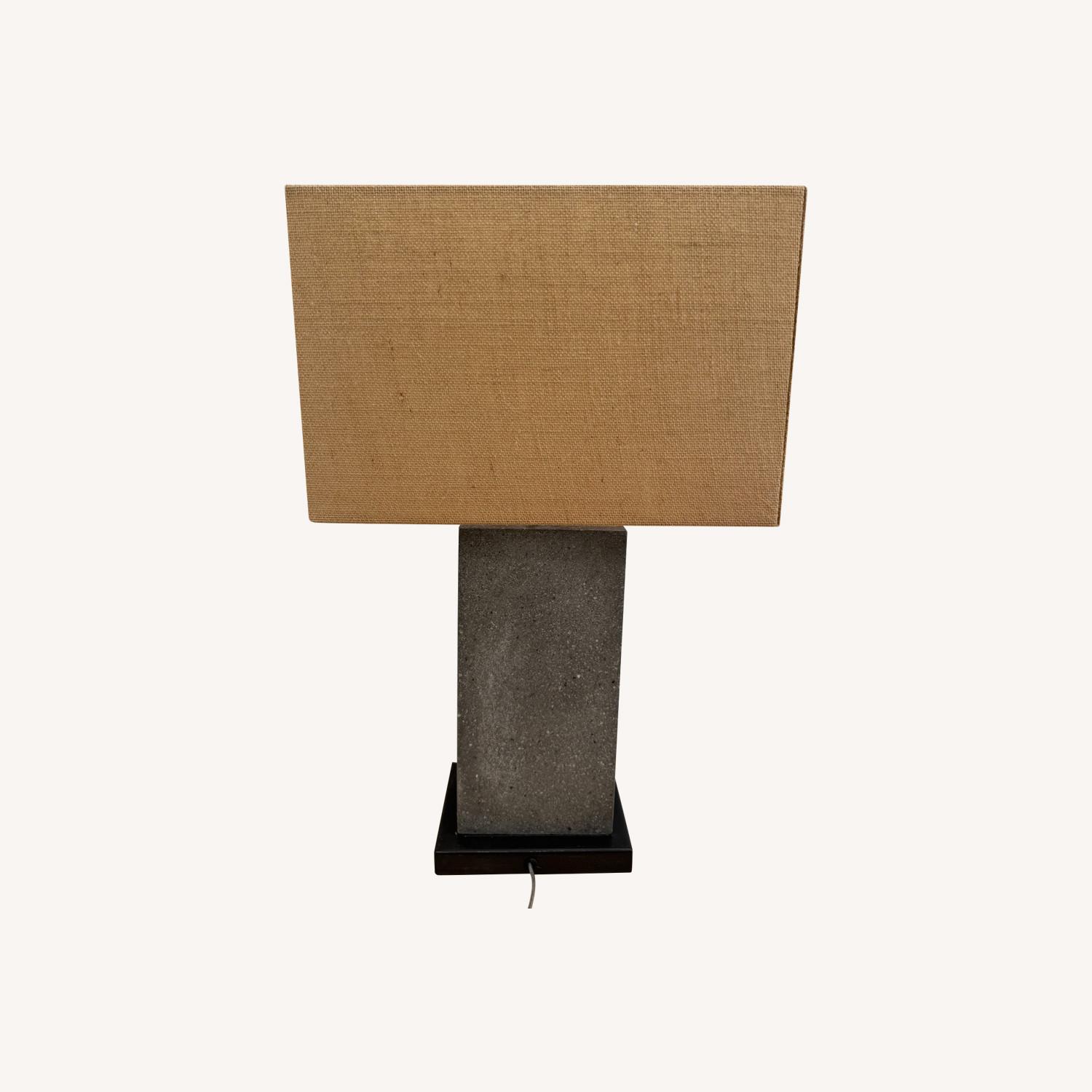Crate & Barrel Concrete Table Lamp - image-0