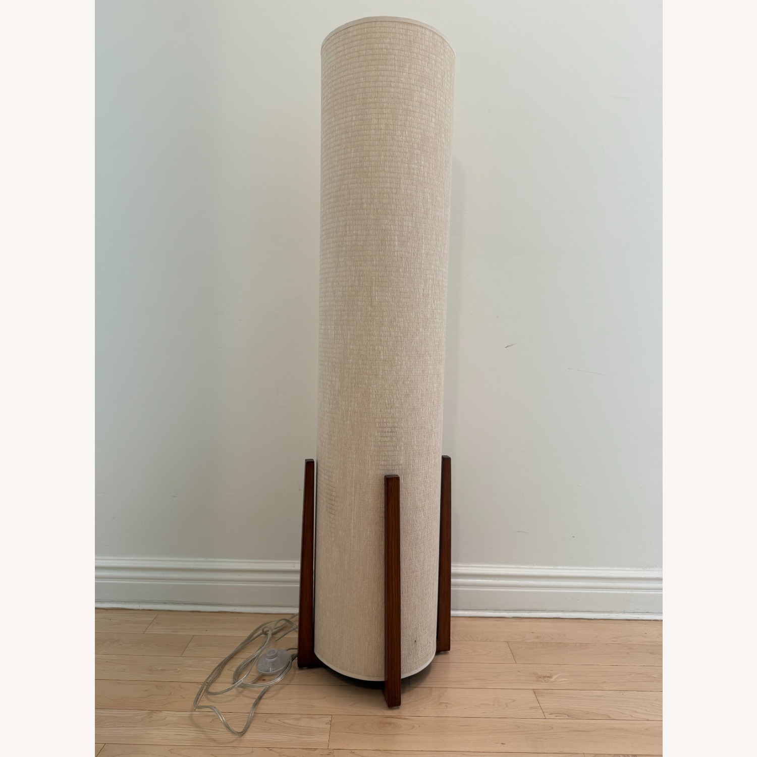Crate & Barrel Weave Natural Floor Lamp - image-3