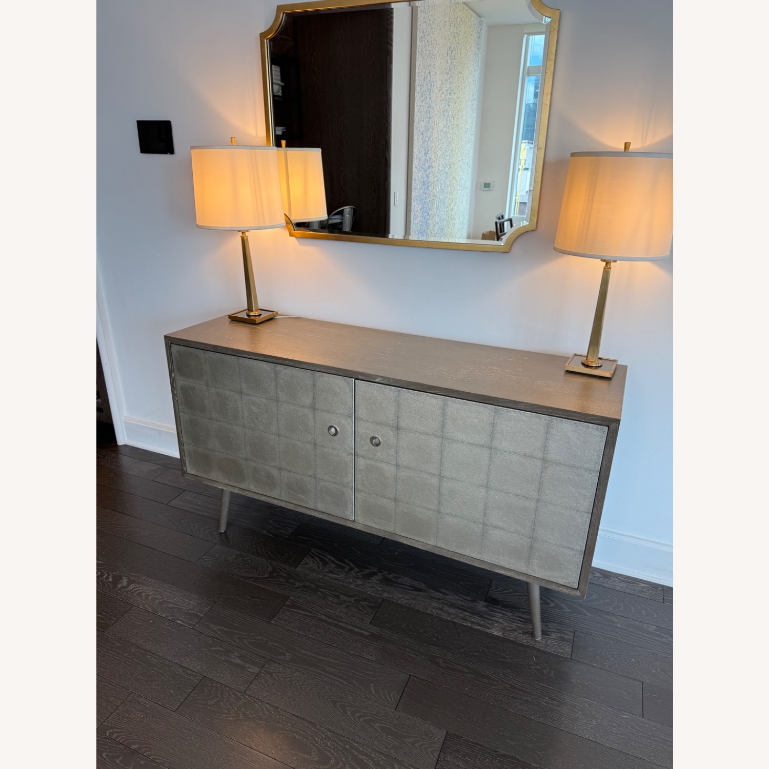 Franklin Silver Leaf TV Cabinet - image-8