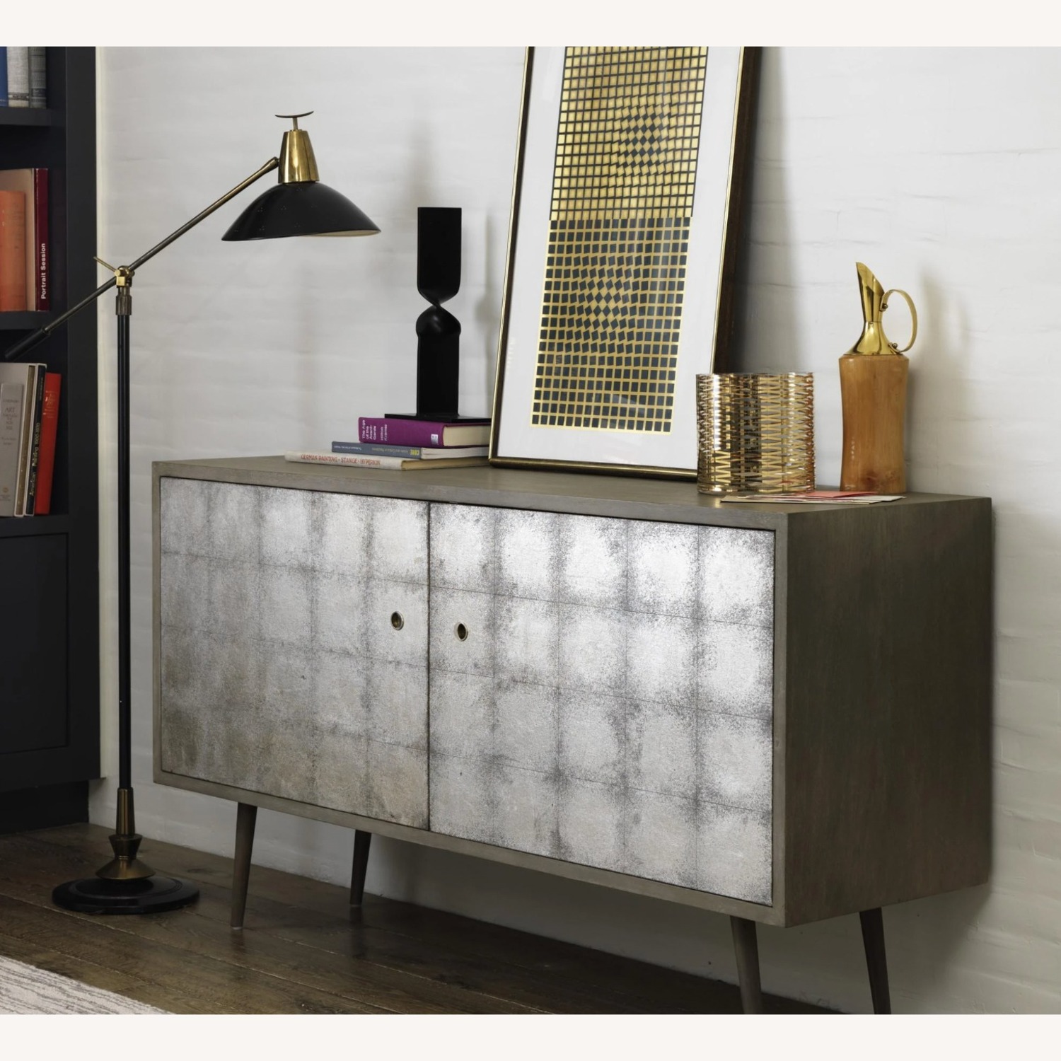 Franklin Silver Leaf TV Cabinet - image-1