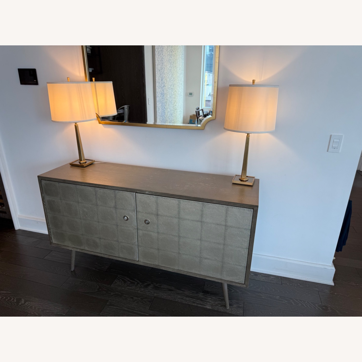 Franklin Silver Leaf TV Cabinet - image-7