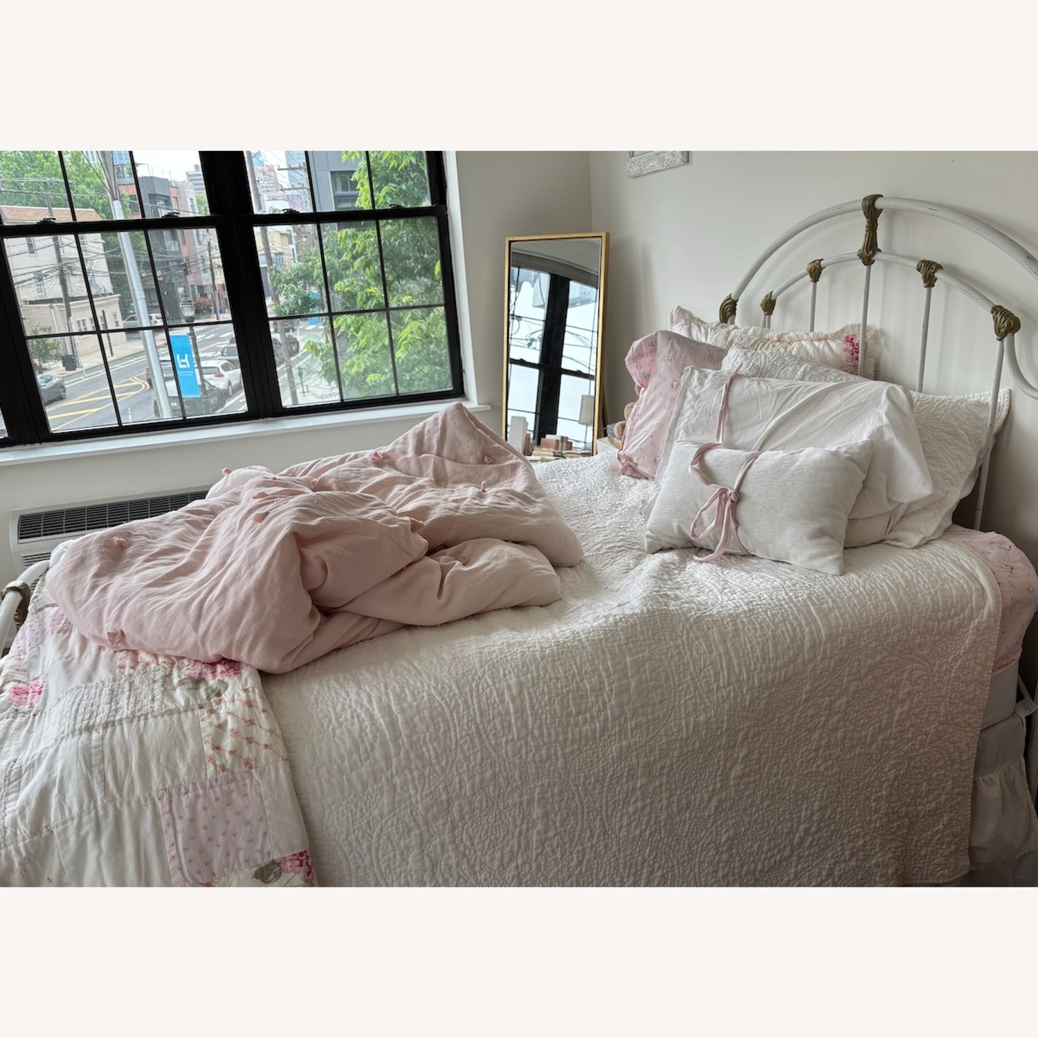 White Iron Bed - image-2