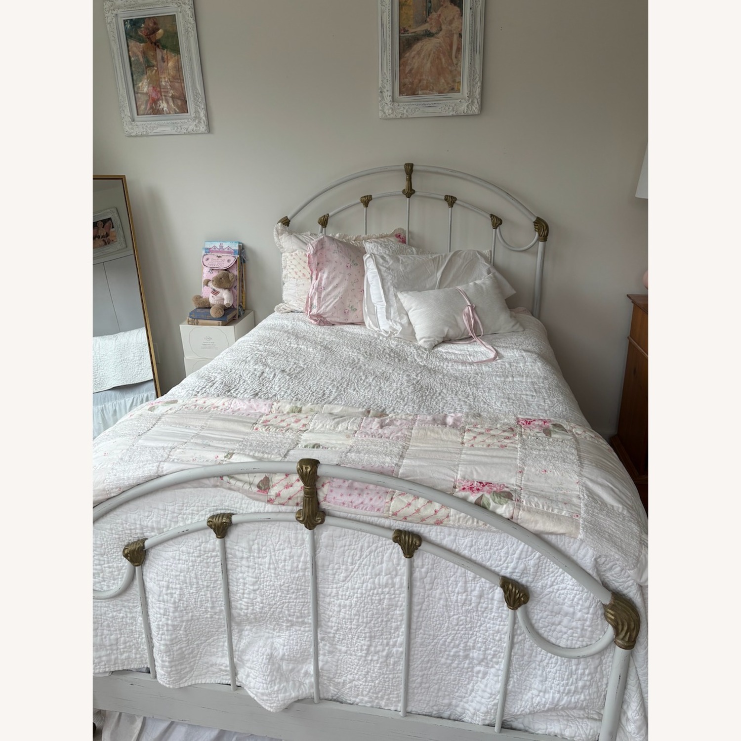 White Iron Bed - image-1