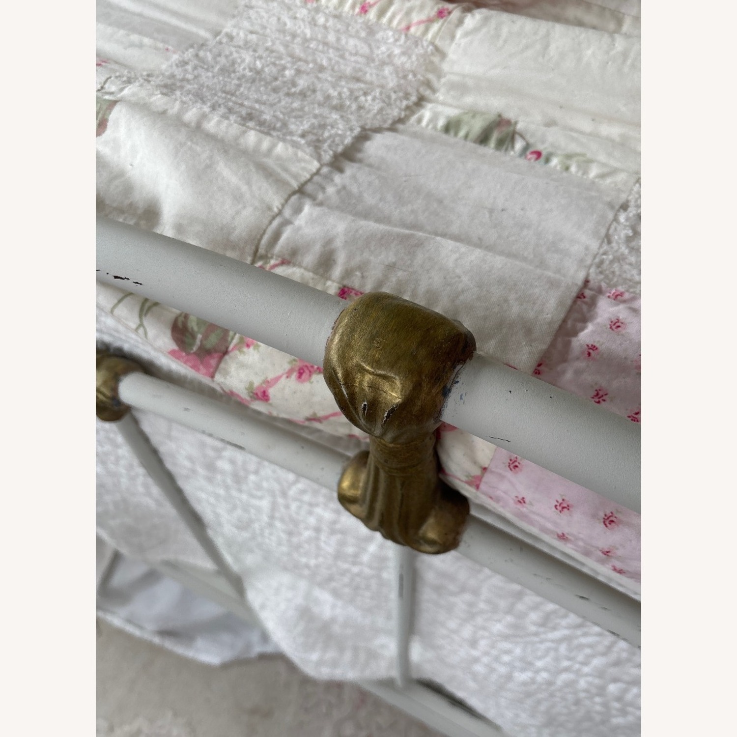 White Iron Bed - image-3