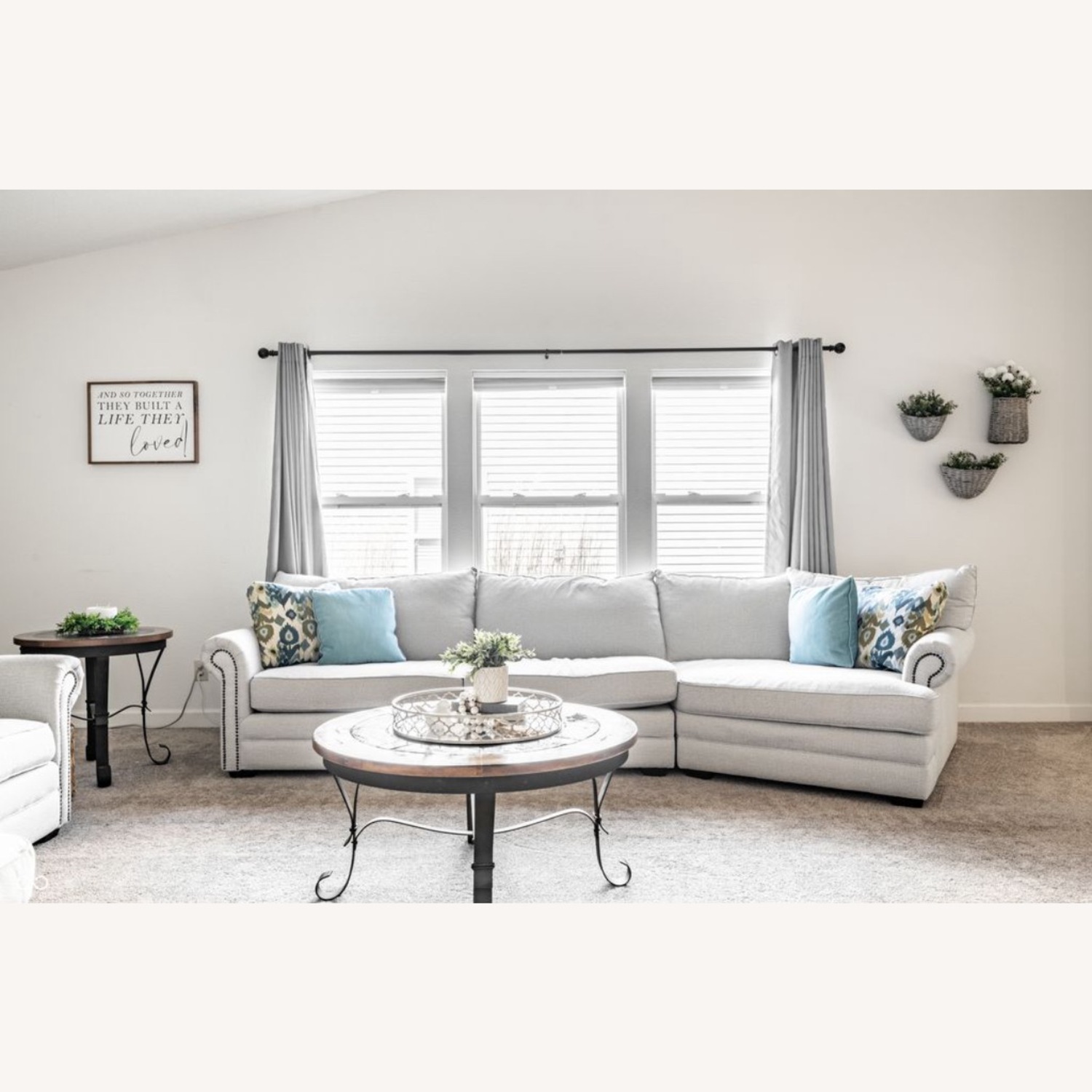 Custom Sofa W Cuddler - image-0