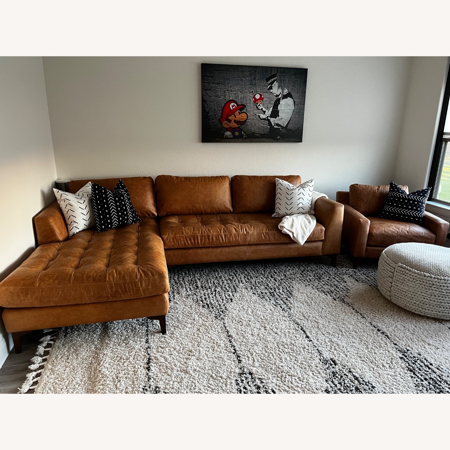 Poly & Bark Calle Left Facing Leather Sectional - image-3