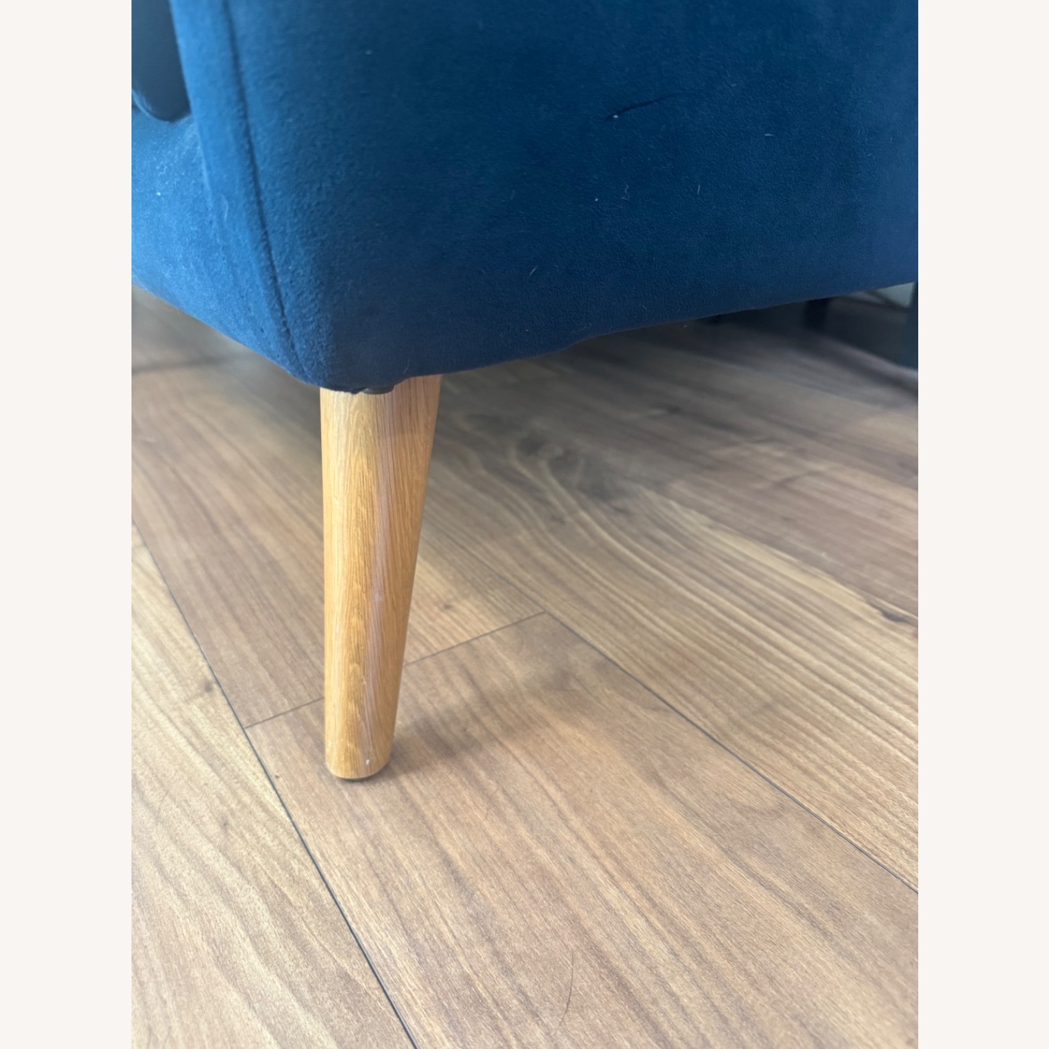 West Elm Antwerp Sofa 76” - Blue Velvet - image-4