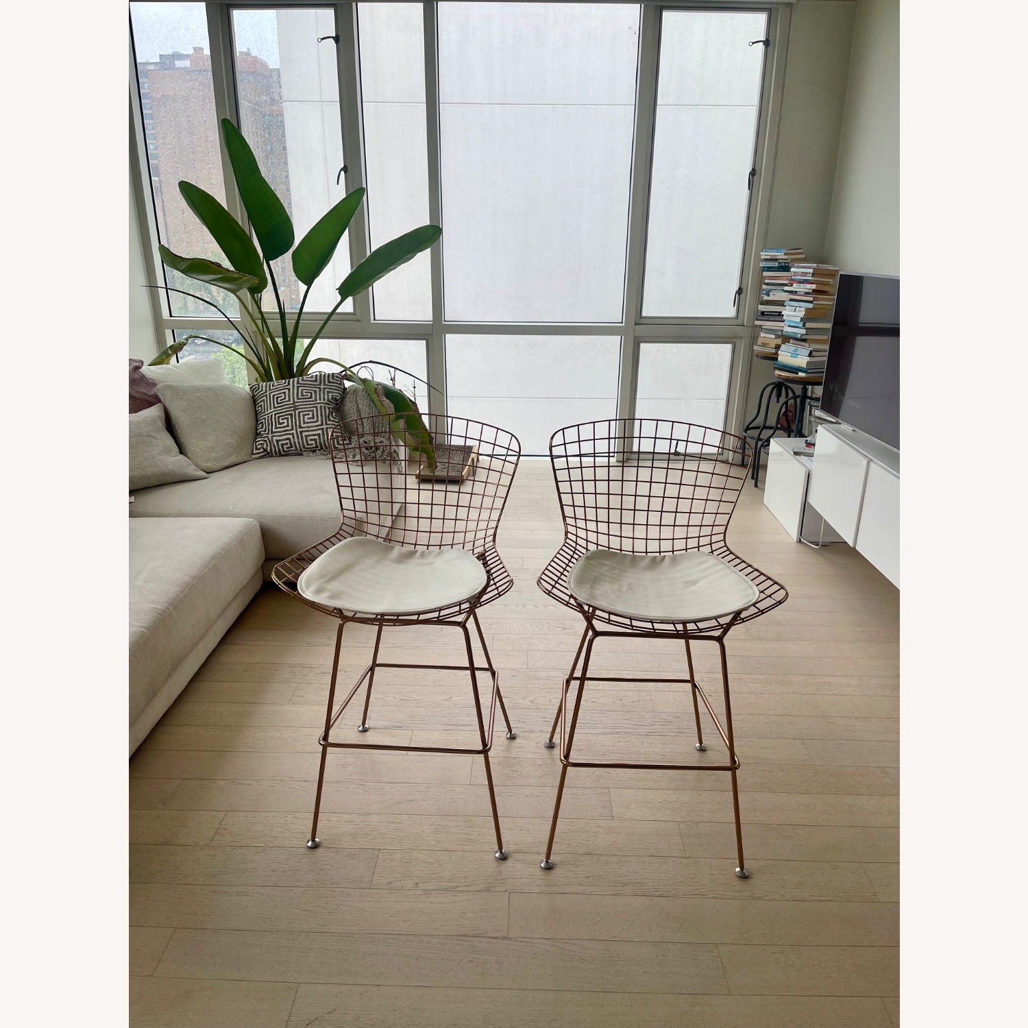 Rose Gold Wireback Bar Stools  - image-3