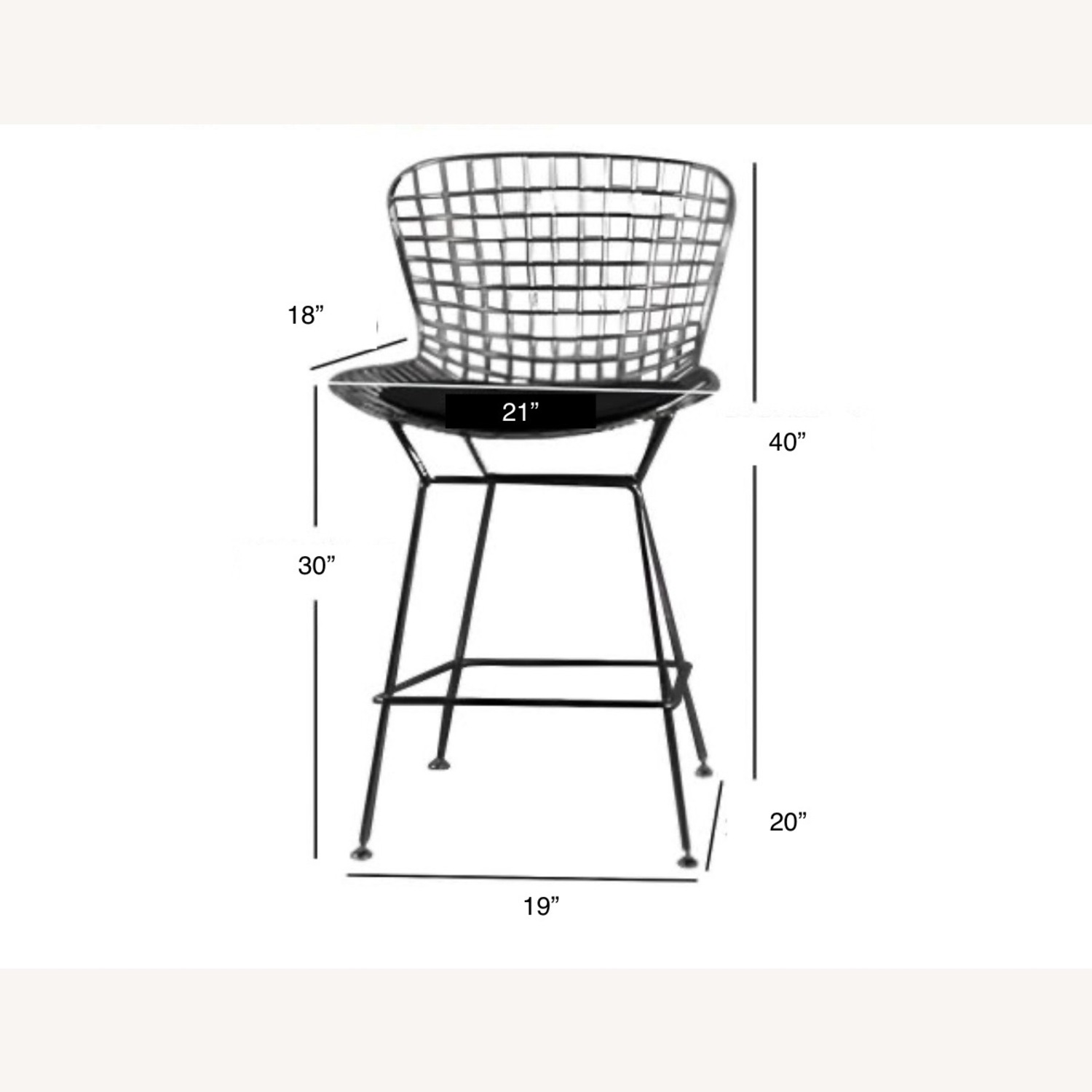 Rose Gold Wireback Bar Stools  - image-4