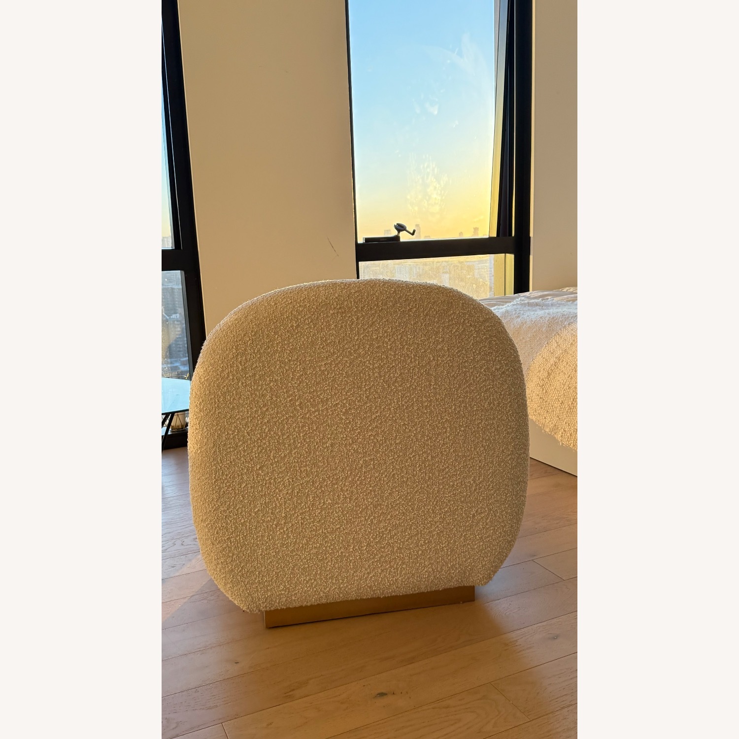 Boucle Chair with Gold Metal - image-6