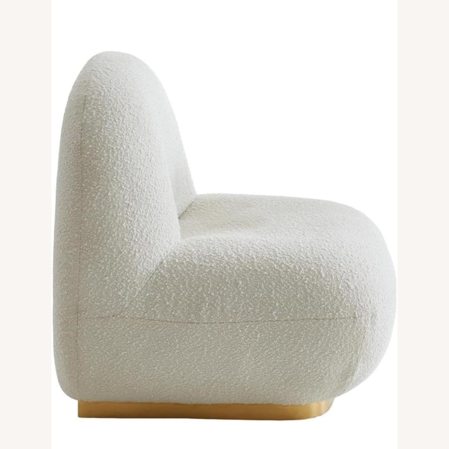Boucle Chair with Gold Metal - image-12