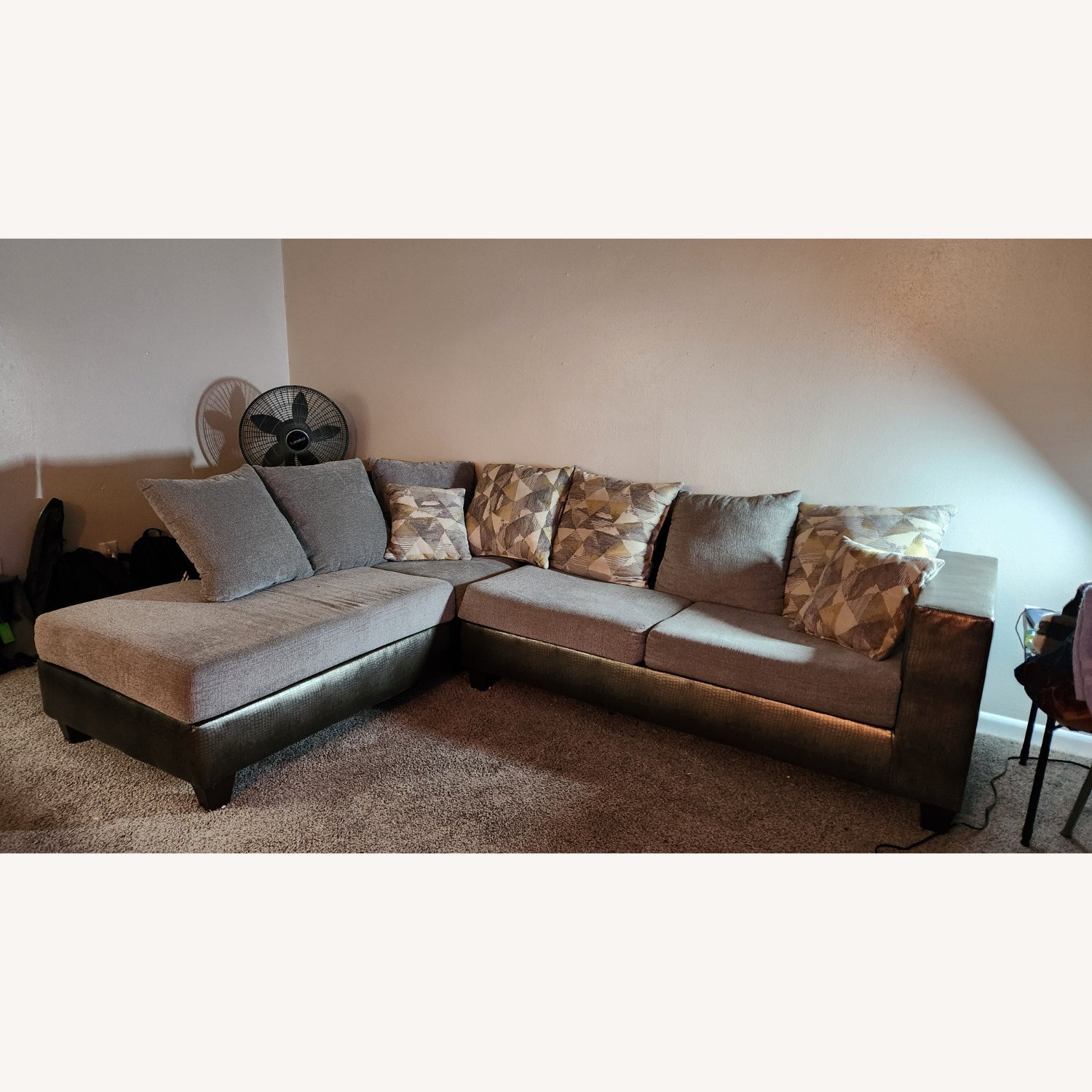 Ashley Furniture Light Brown Sectional Sofa - image-1