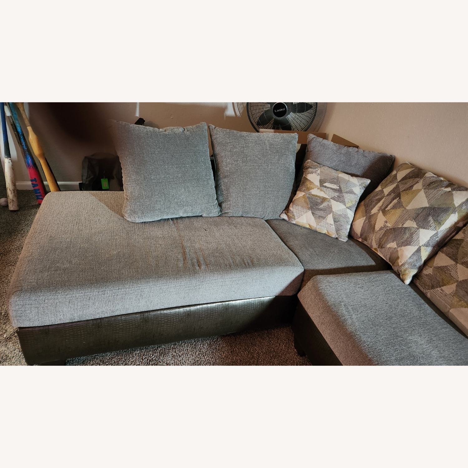 Ashley Furniture Light Brown Sectional Sofa - image-2