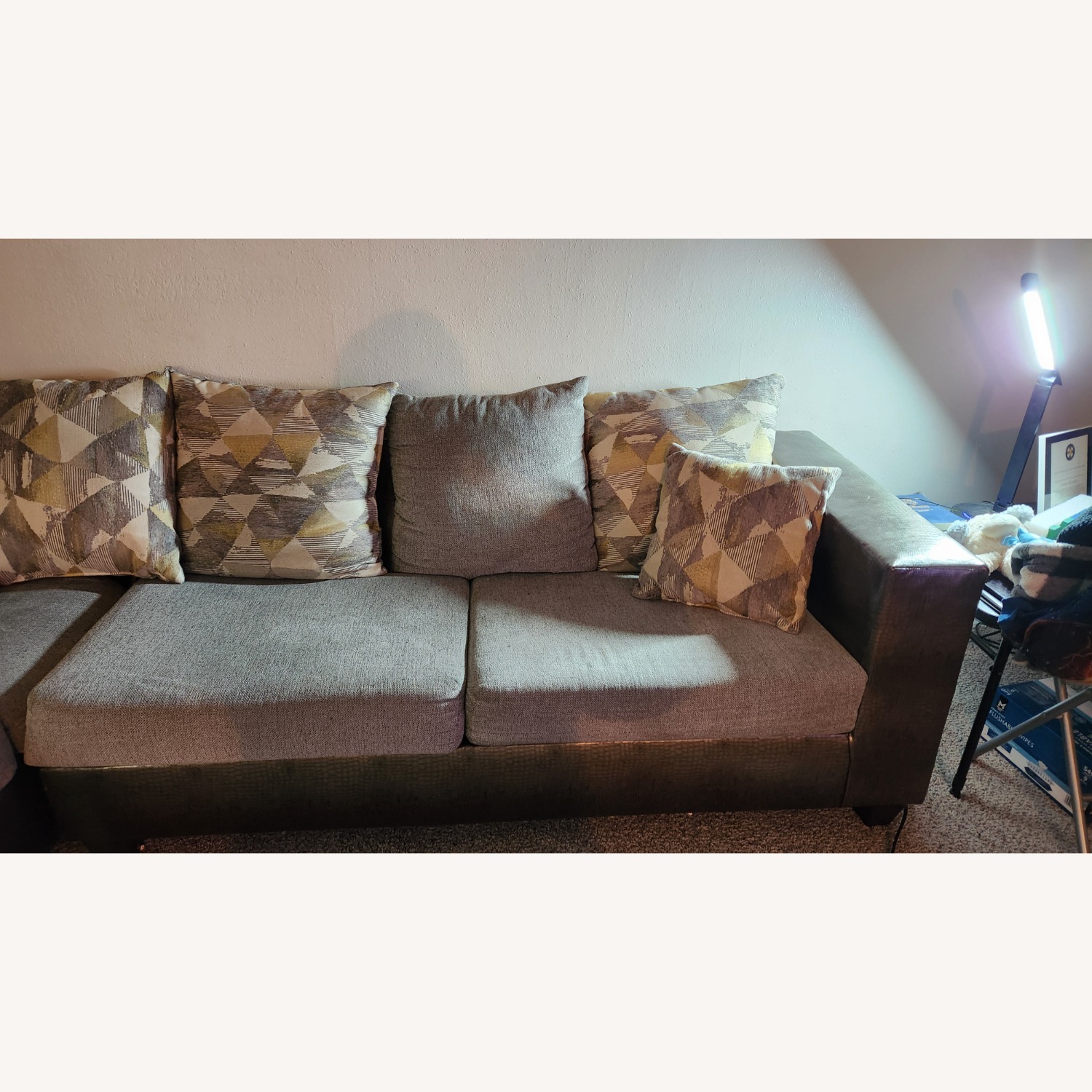 Ashley Furniture Light Brown Sectional Sofa - image-3