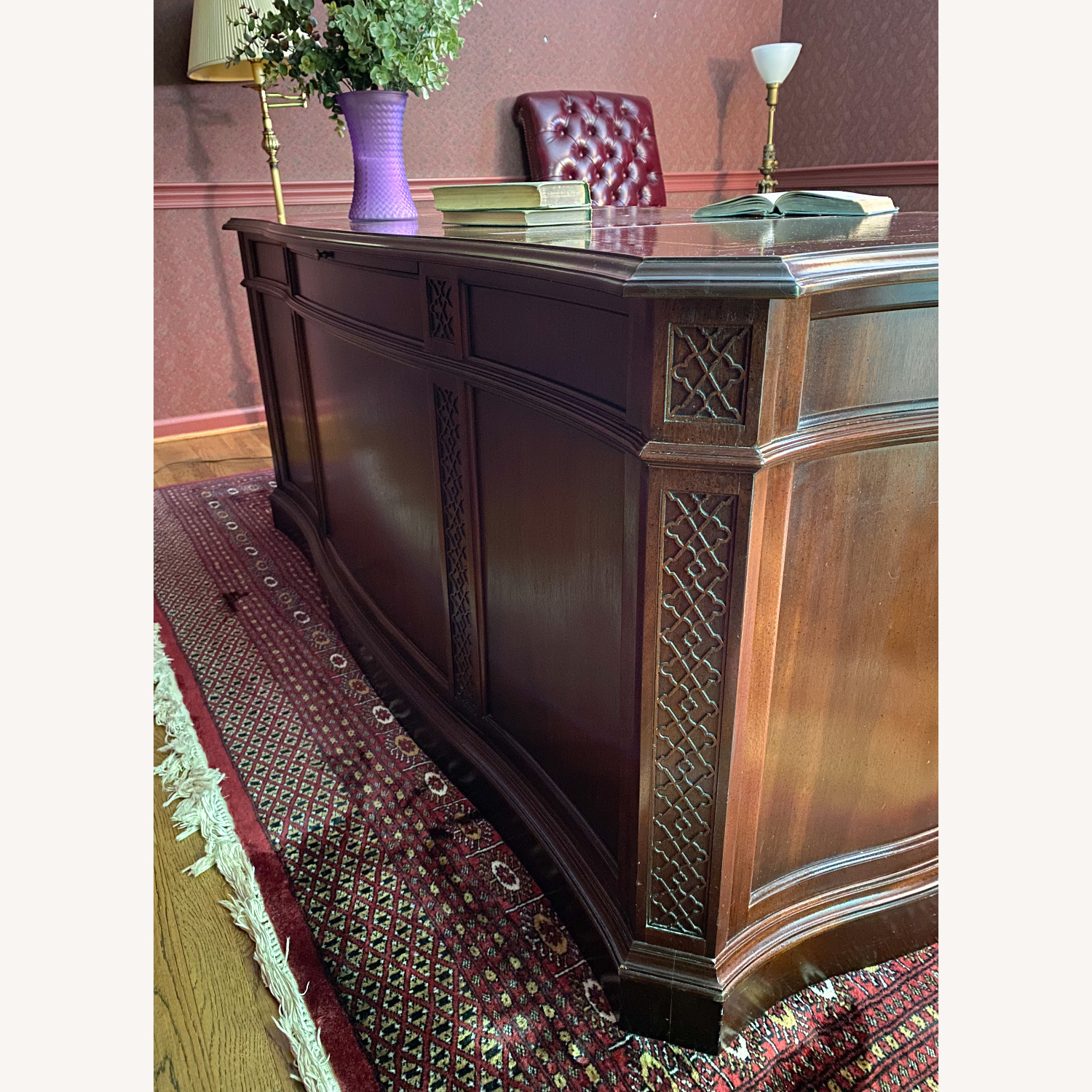 Sligh Ornate Executive Desk - image-4