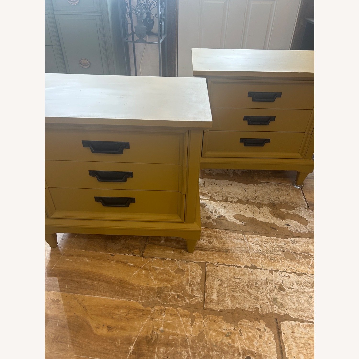 American Furniture Gold Nightstands - image-1