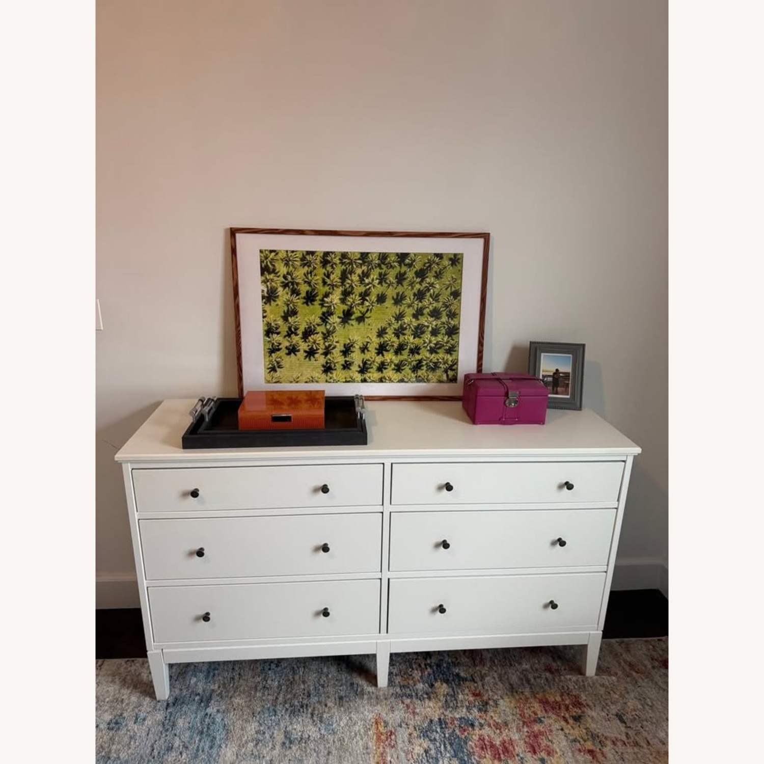  IKEA IDANÄS 6-Drawer White Dresser - image-1