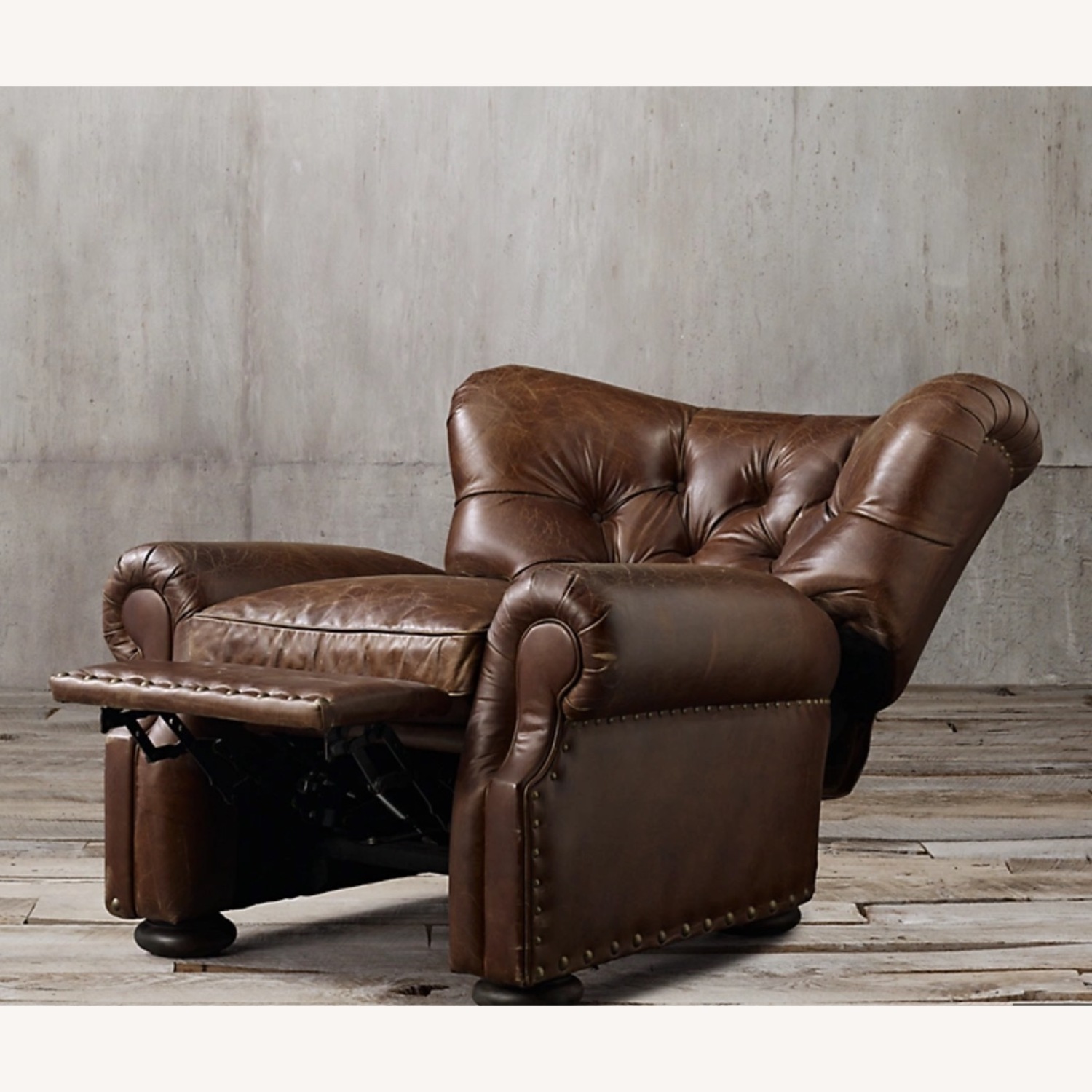 Churchill Leather Recliner with Nailheads - image-2