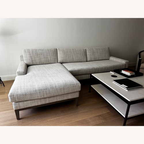 Used Italia Track Arm Left-Arm Sofa-Chaise Sectional - Oak Base for sale on AptDeco