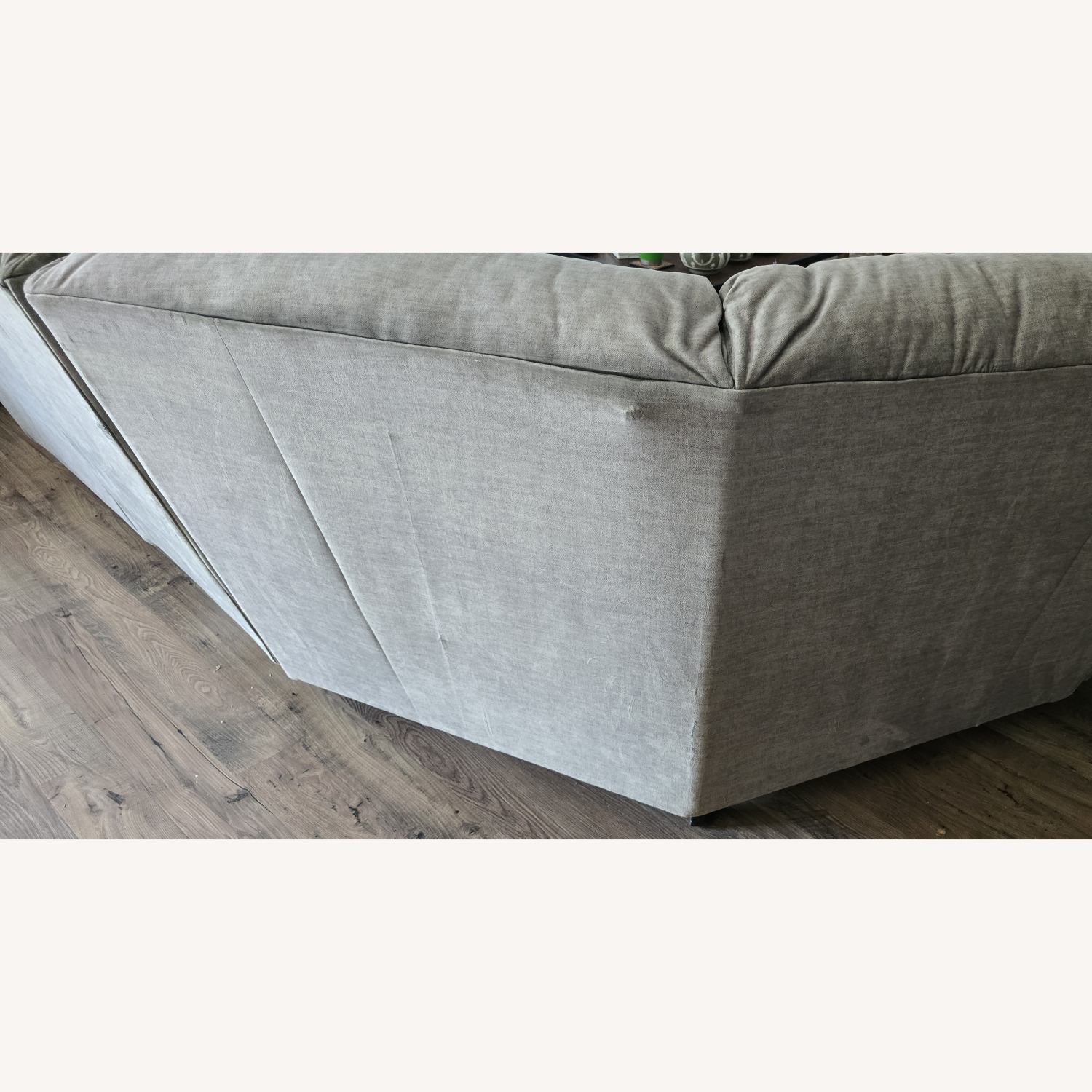 Green Fabric Three-Piece Reclining Sectional - image-2