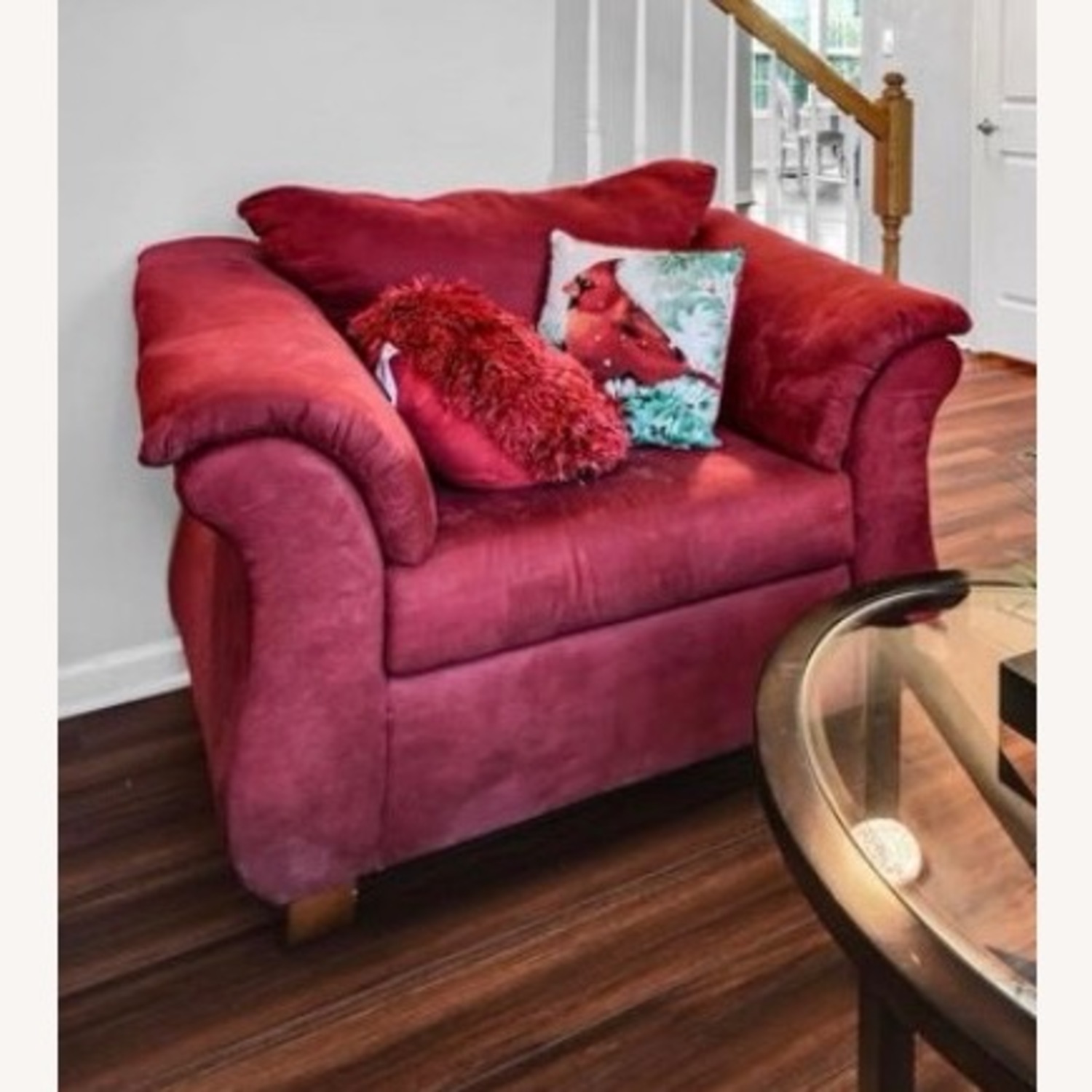 Modern Red 2-Seater Couch - image-2