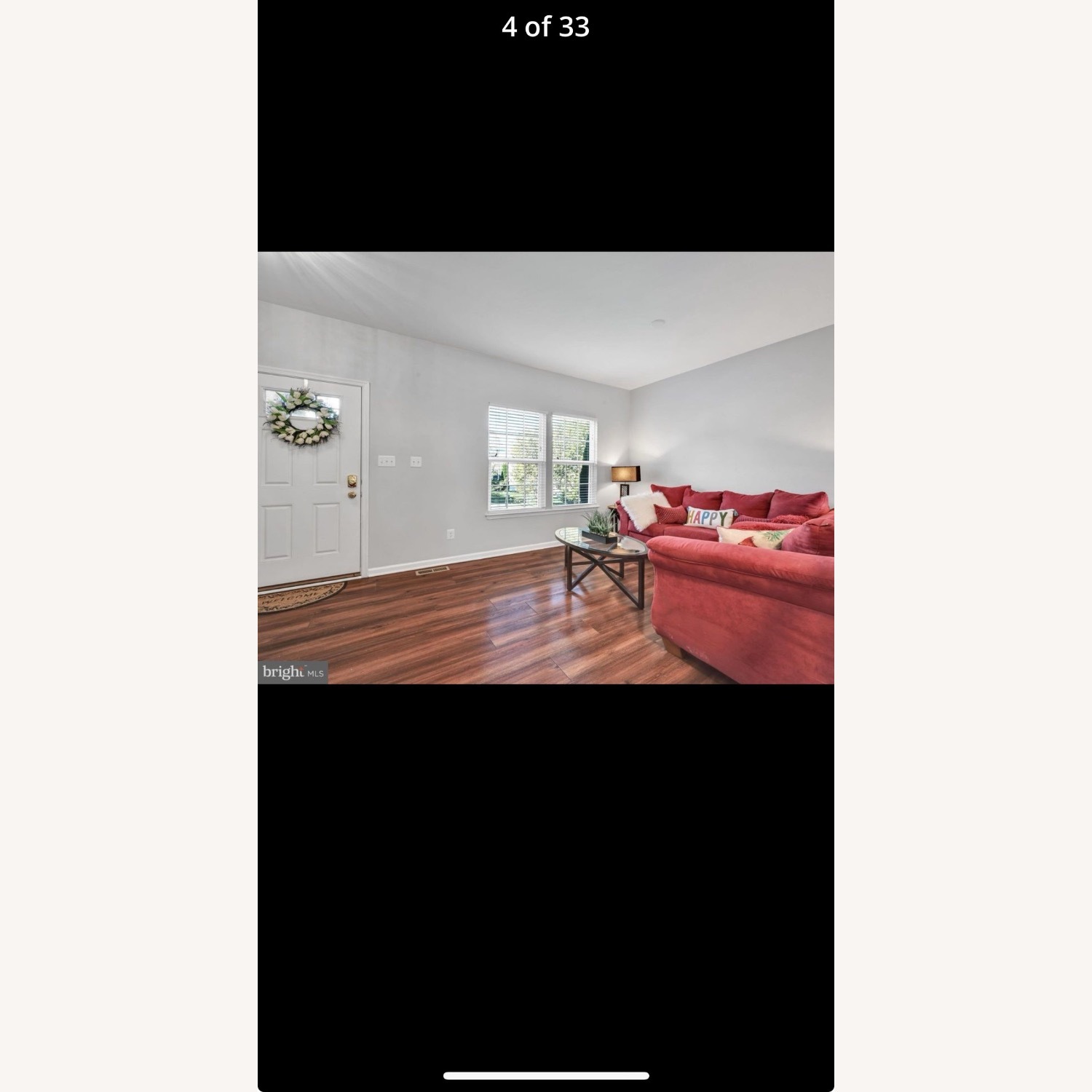 Modern Red 2-Seater Couch - image-1