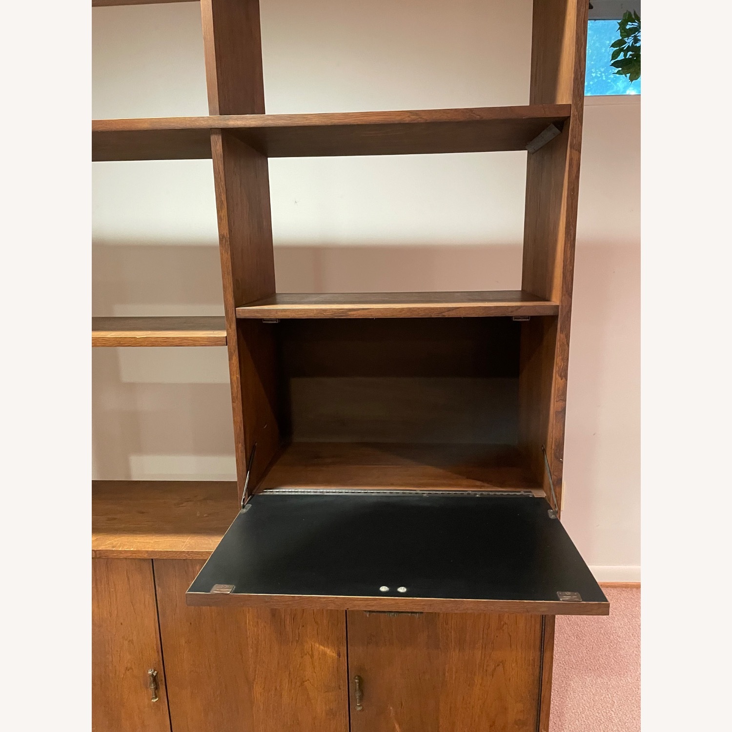 Solid Pecan Wall Unit - image-6