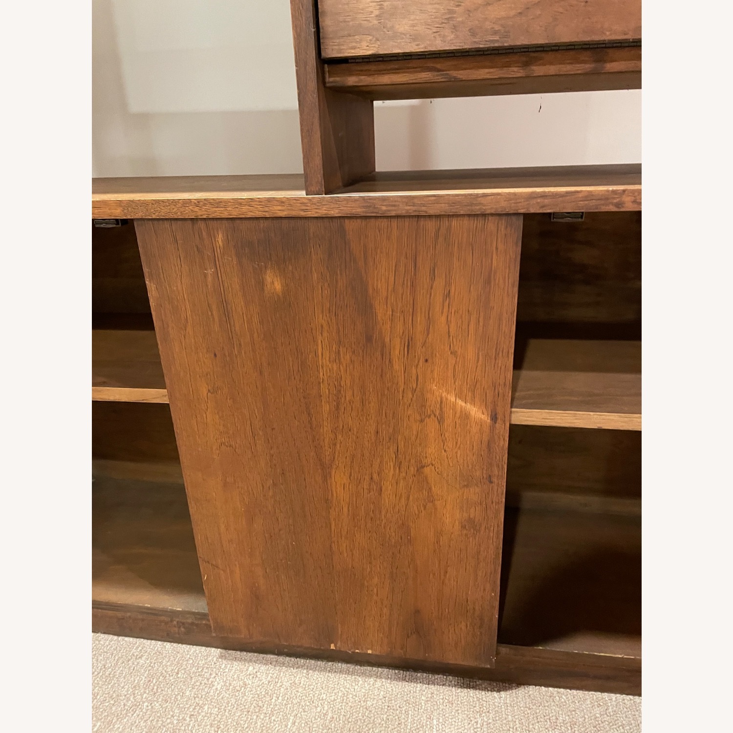 Solid Pecan Wall Unit - image-5