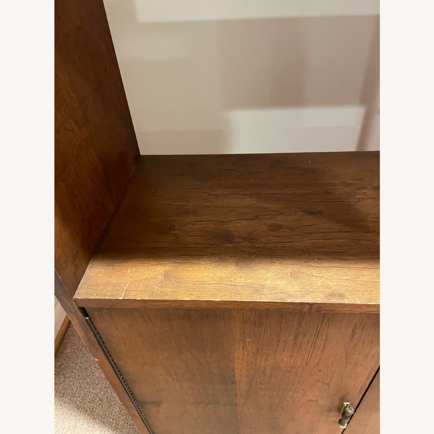 Solid Pecan Wall Unit - image-3