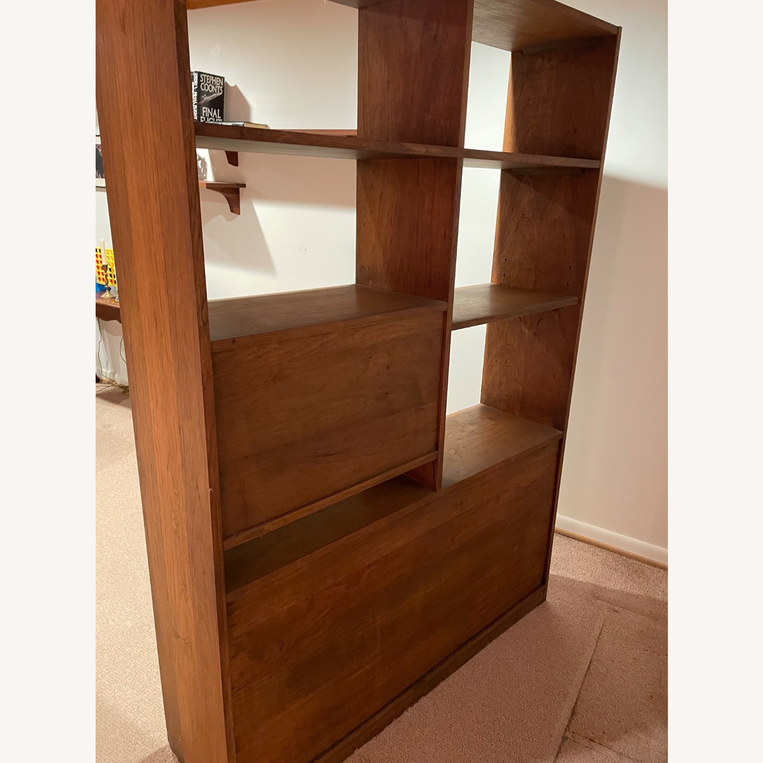 Solid Pecan Wall Unit - image-2