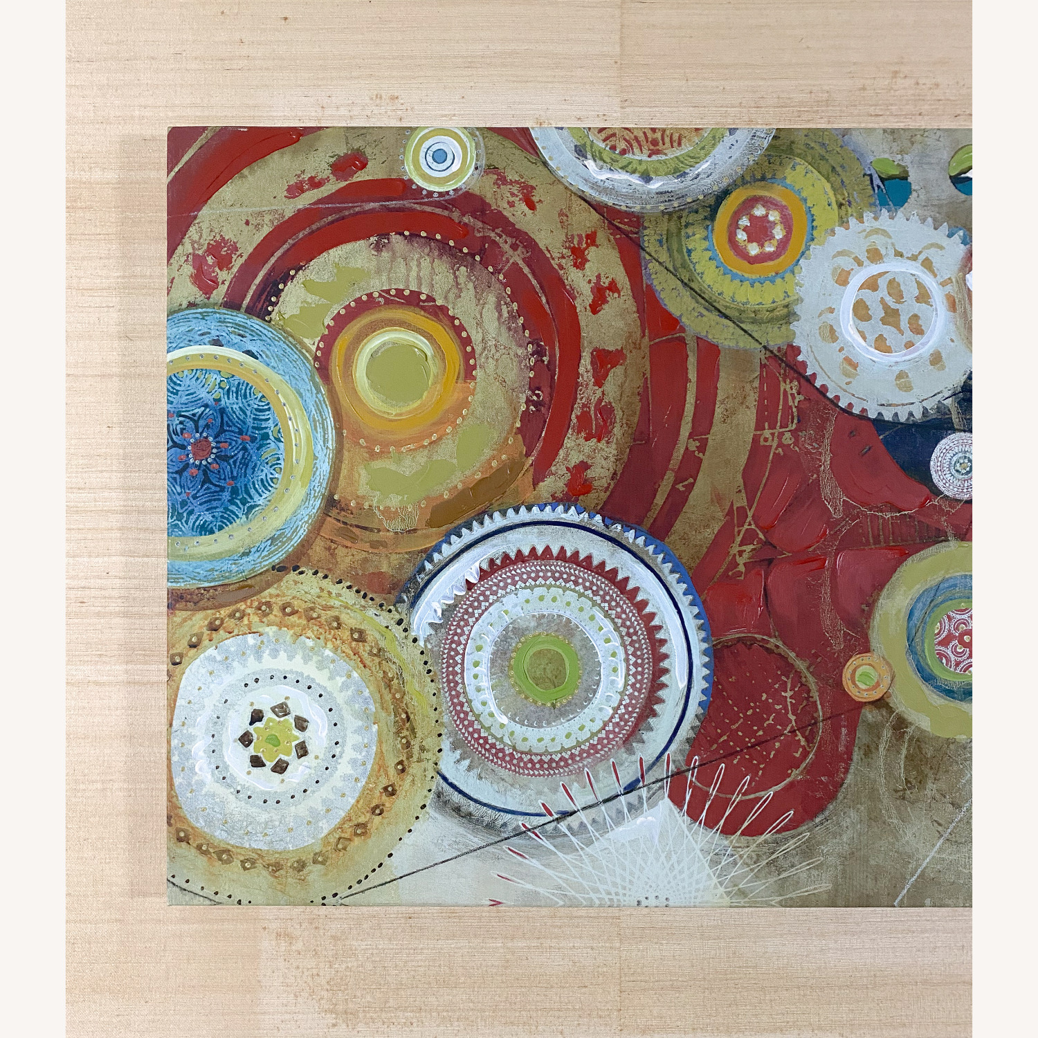 World Market Colorful Abstract Art Print - image-3