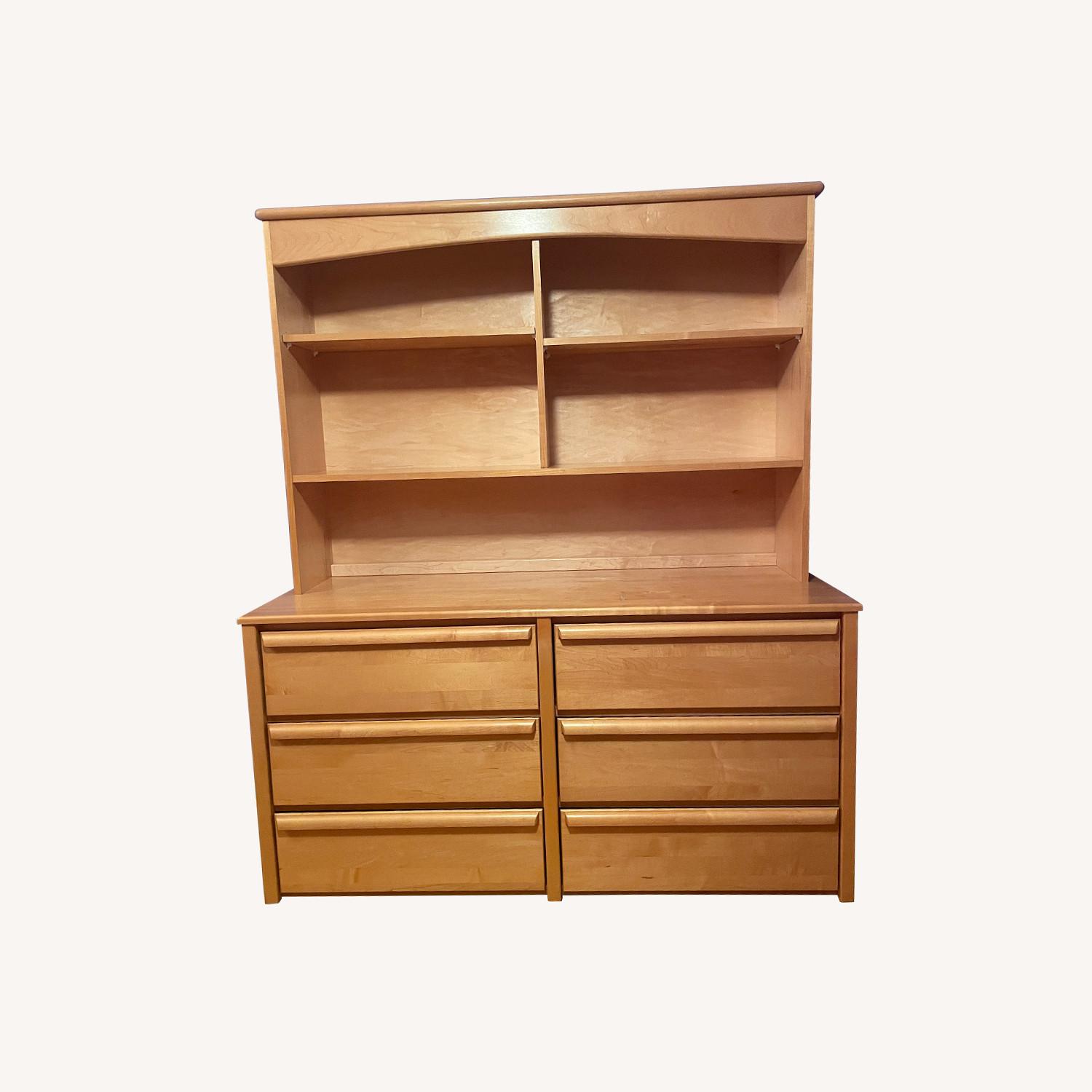 Double Dresser with Double Hutch (6 Drawers) - image-0